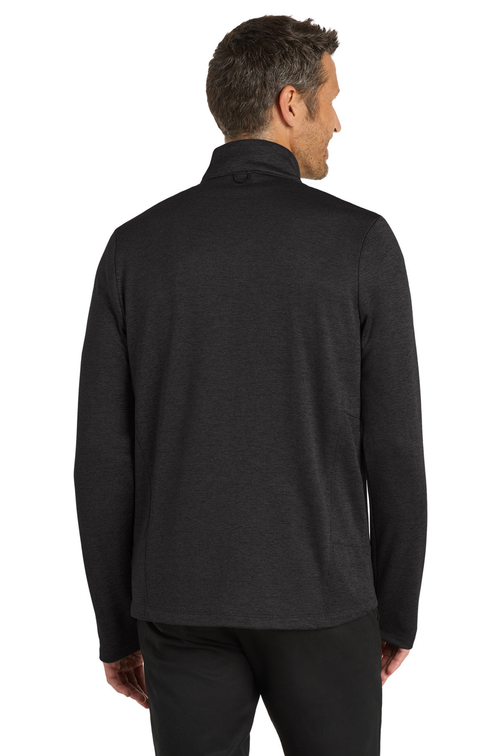 Port Authority Collective Striated Fleece Jacket. F905 - Deep Black Heather - back