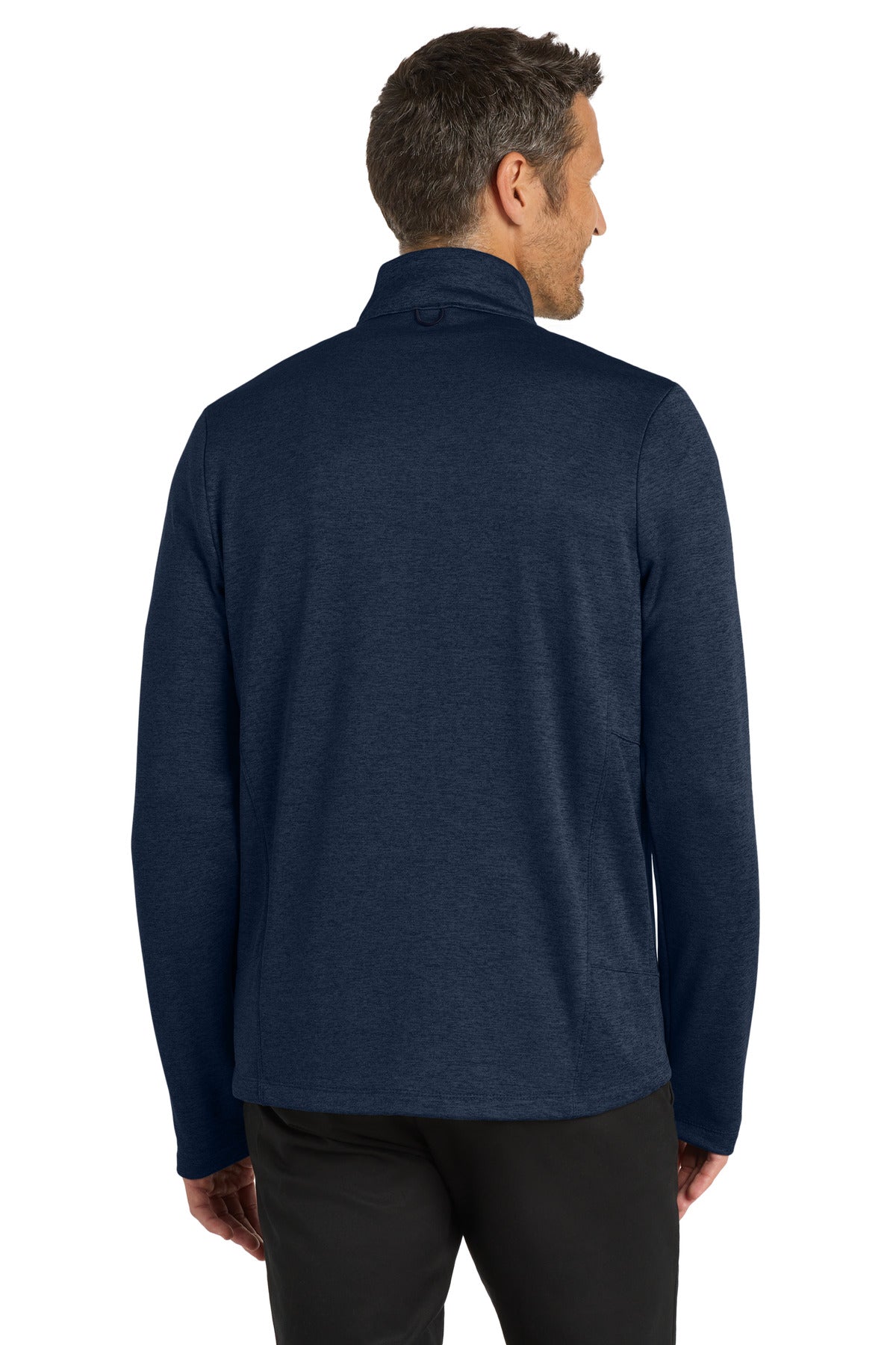 Port Authority Collective Striated Fleece Jacket. F905 - River Blue Navy Heather - back