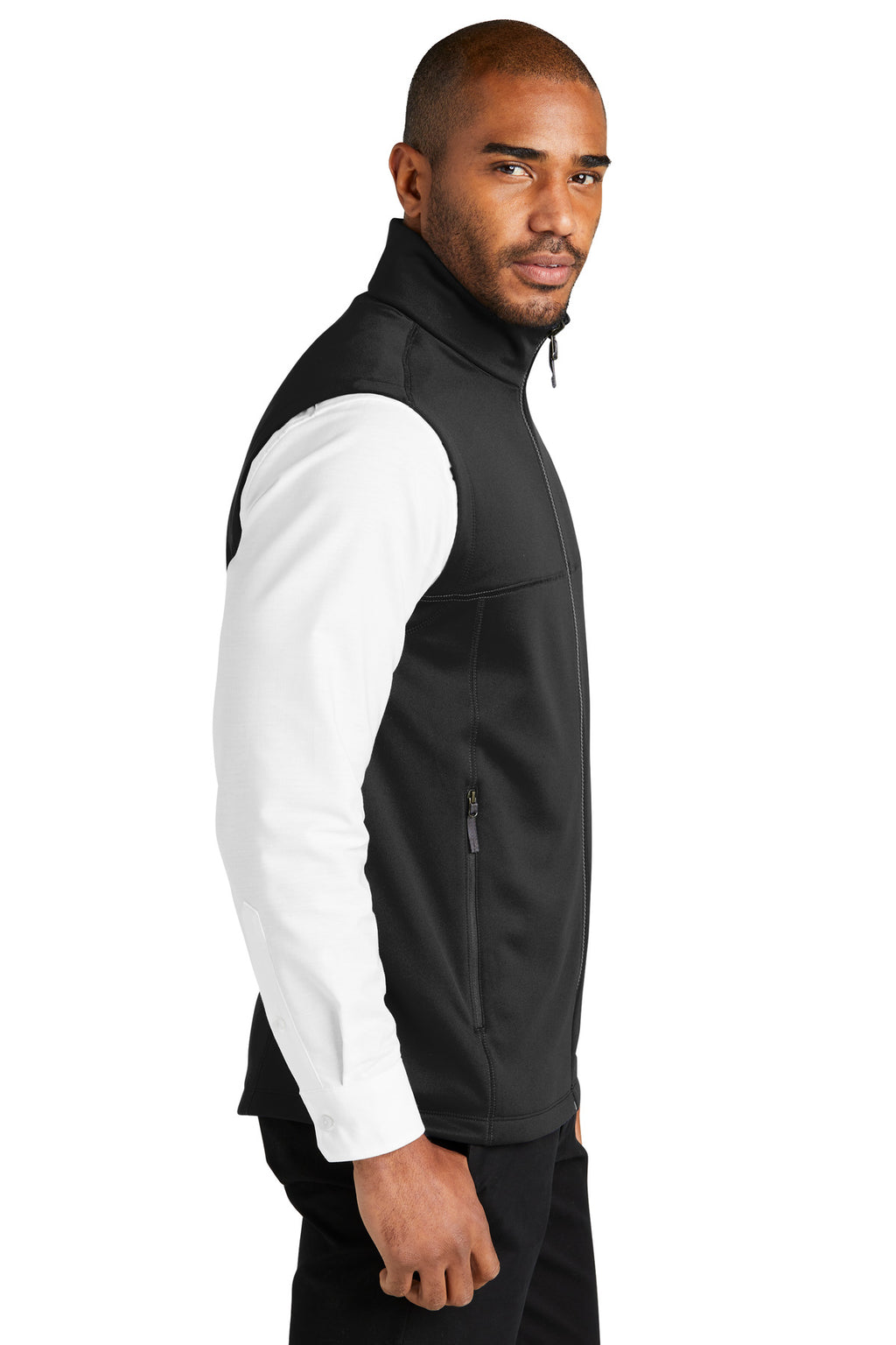 Port Authority Collective Smooth Fleece Vest F906 - Deep Black - side