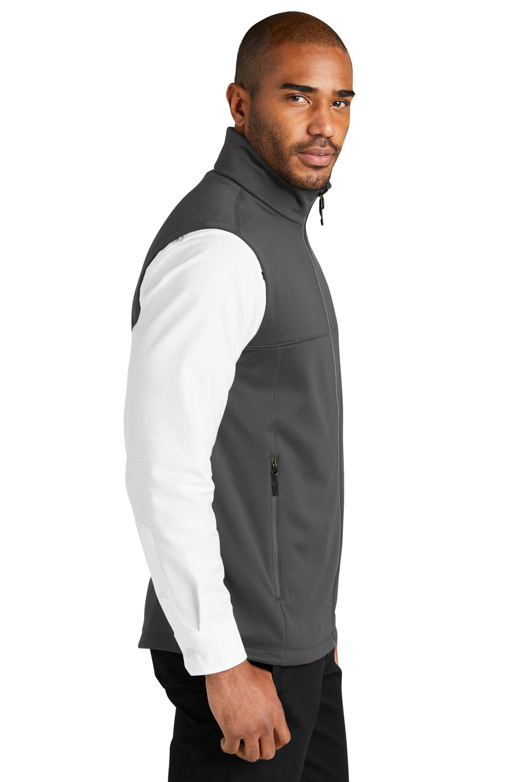 Port Authority Collective Smooth Fleece Vest F906 - Graphite - side