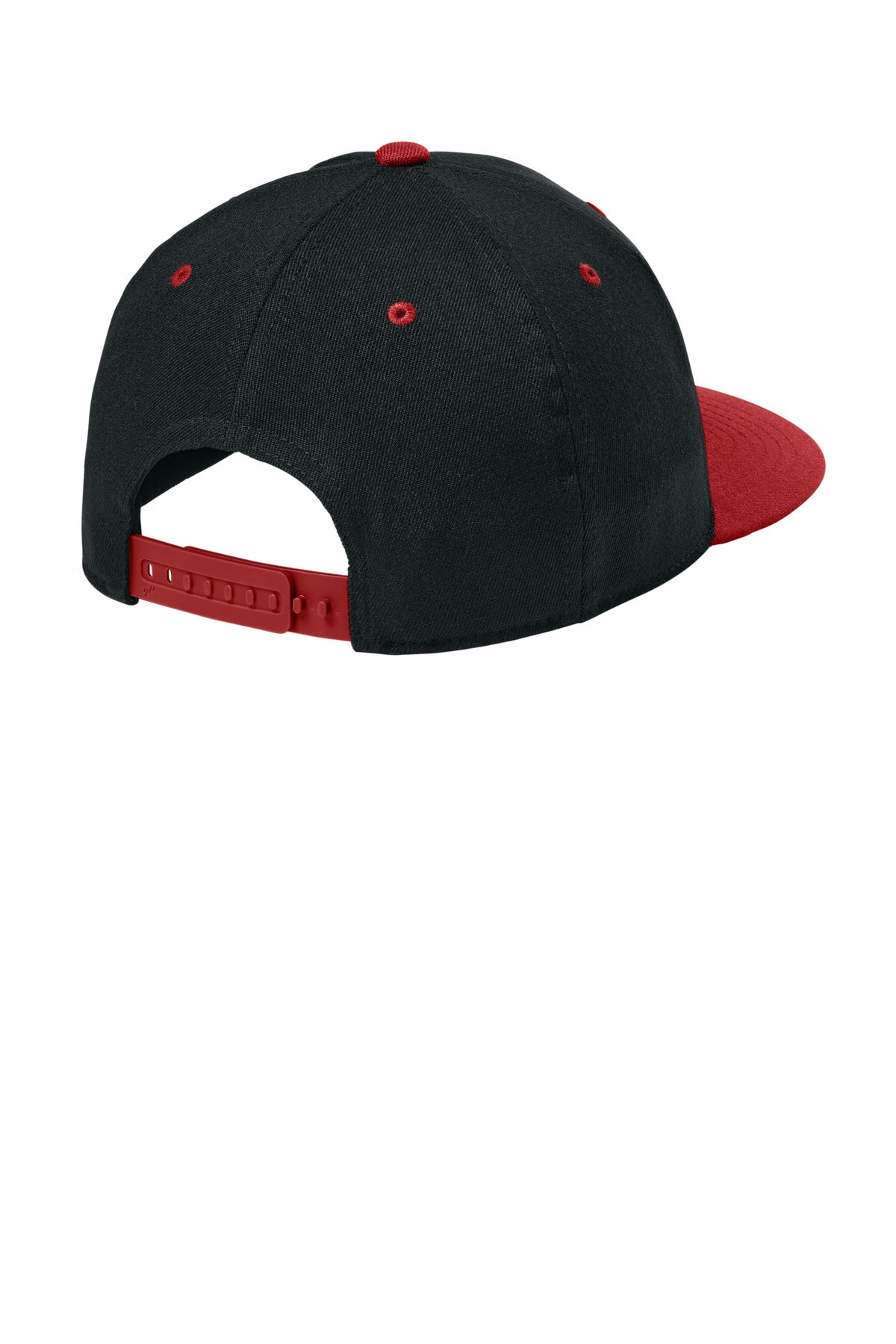Flexfit 110 Snapback Cap FF110F - Black/ Red - back