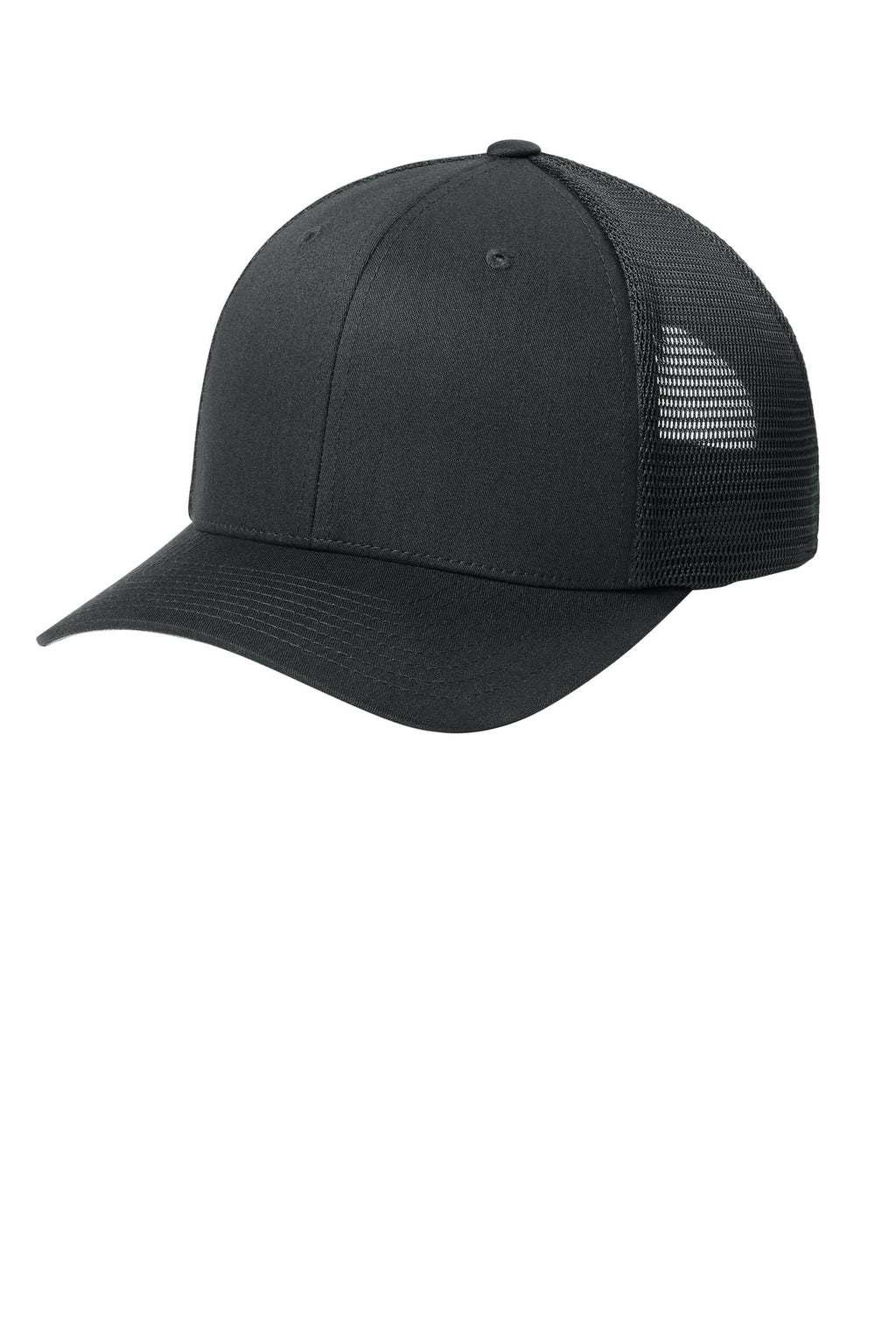 Flexfit 110 Mesh Cap FF110M - Black - front