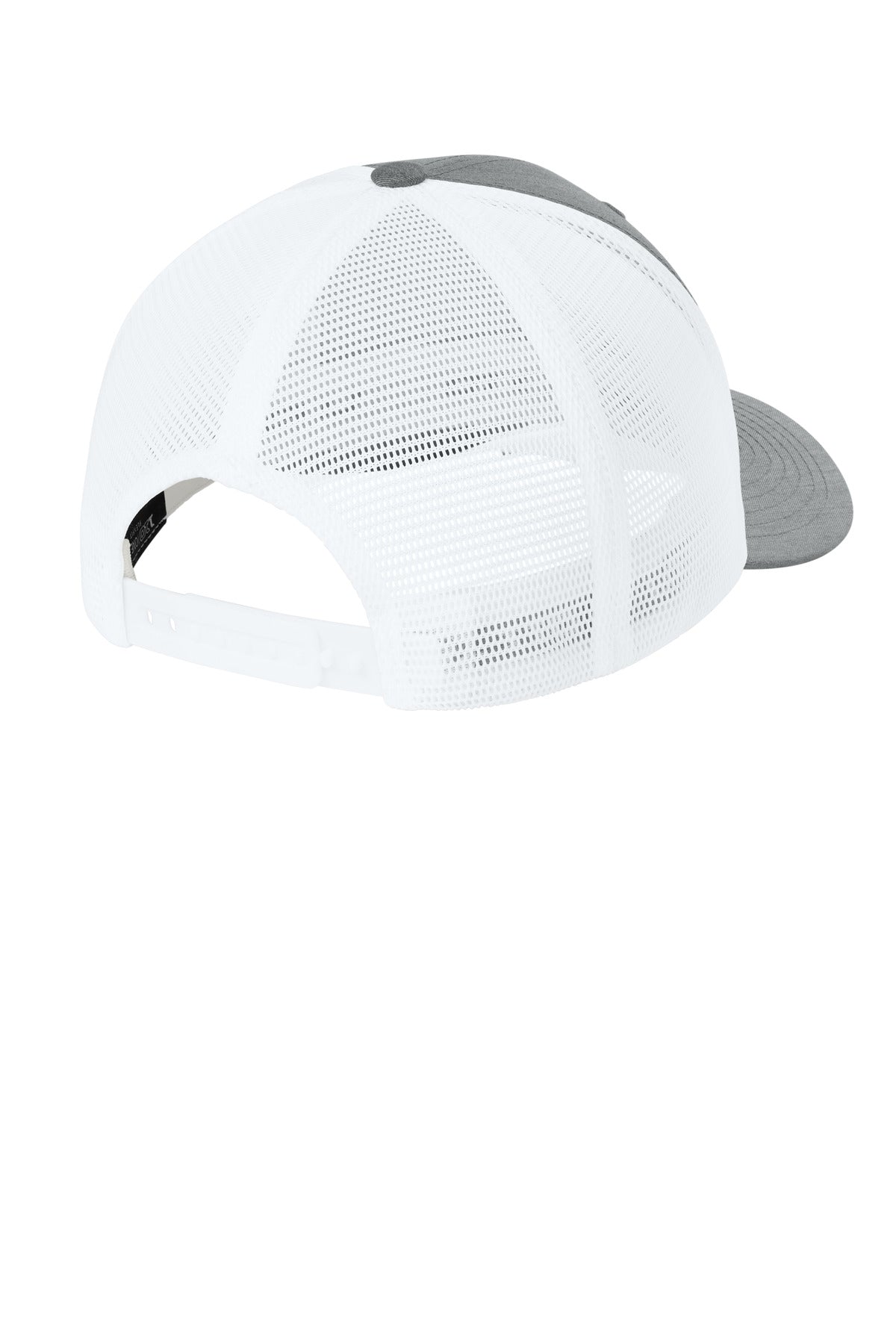 Flexfit 110 Mesh Cap FF110M - Heather Grey/ White - back