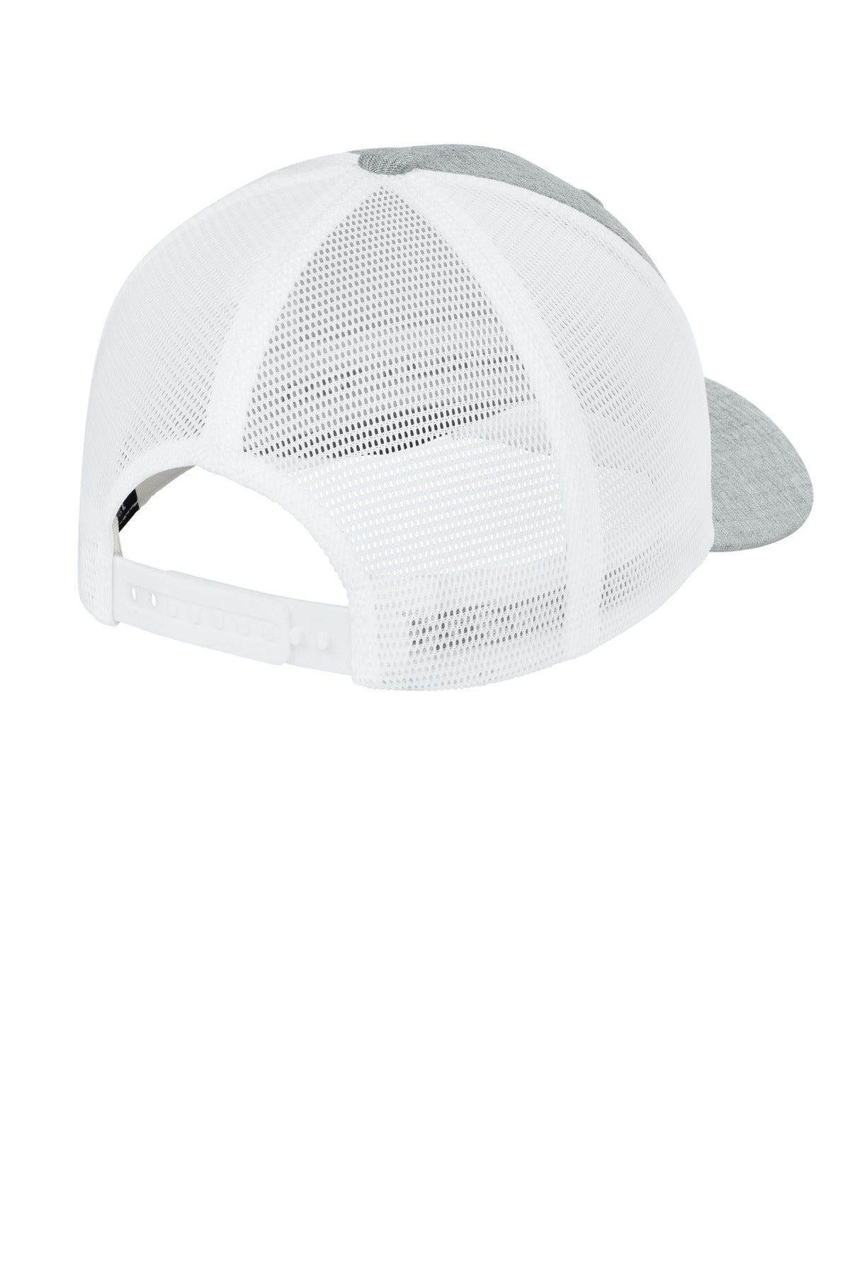 Flexfit 110 Mesh Cap FF110M - Melange Silver/ White - back