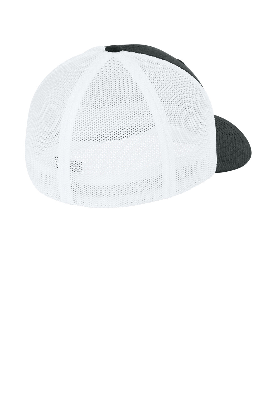 Flexfit Trucker Mesh Cap FF6511 - Black/ White - back