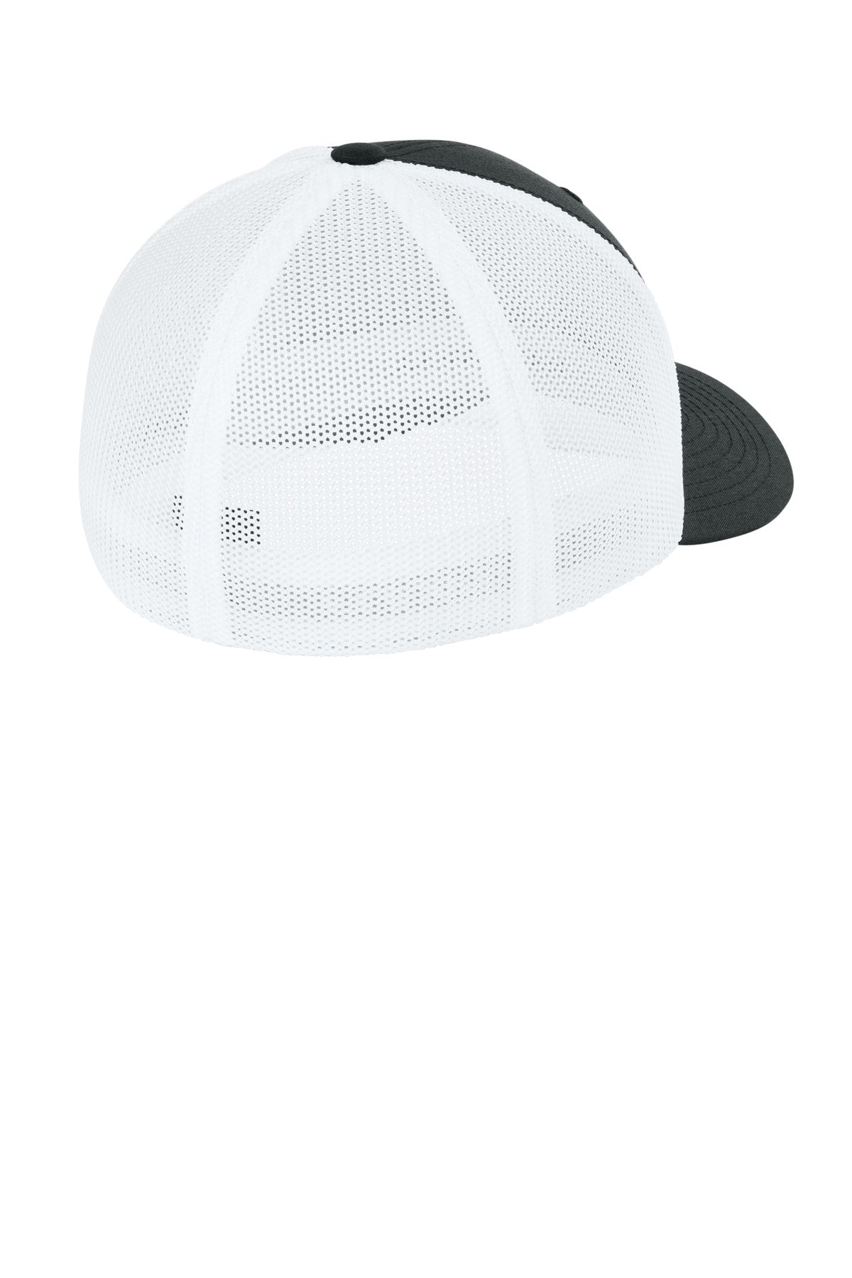Flexfit Trucker Mesh Cap FF6511 - Black/ White - back