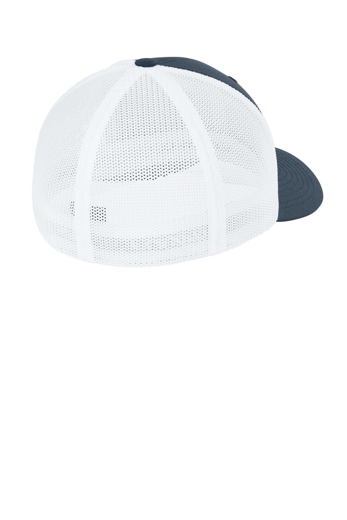 Flexfit Trucker Mesh Cap FF6511 - Navy/ White - back