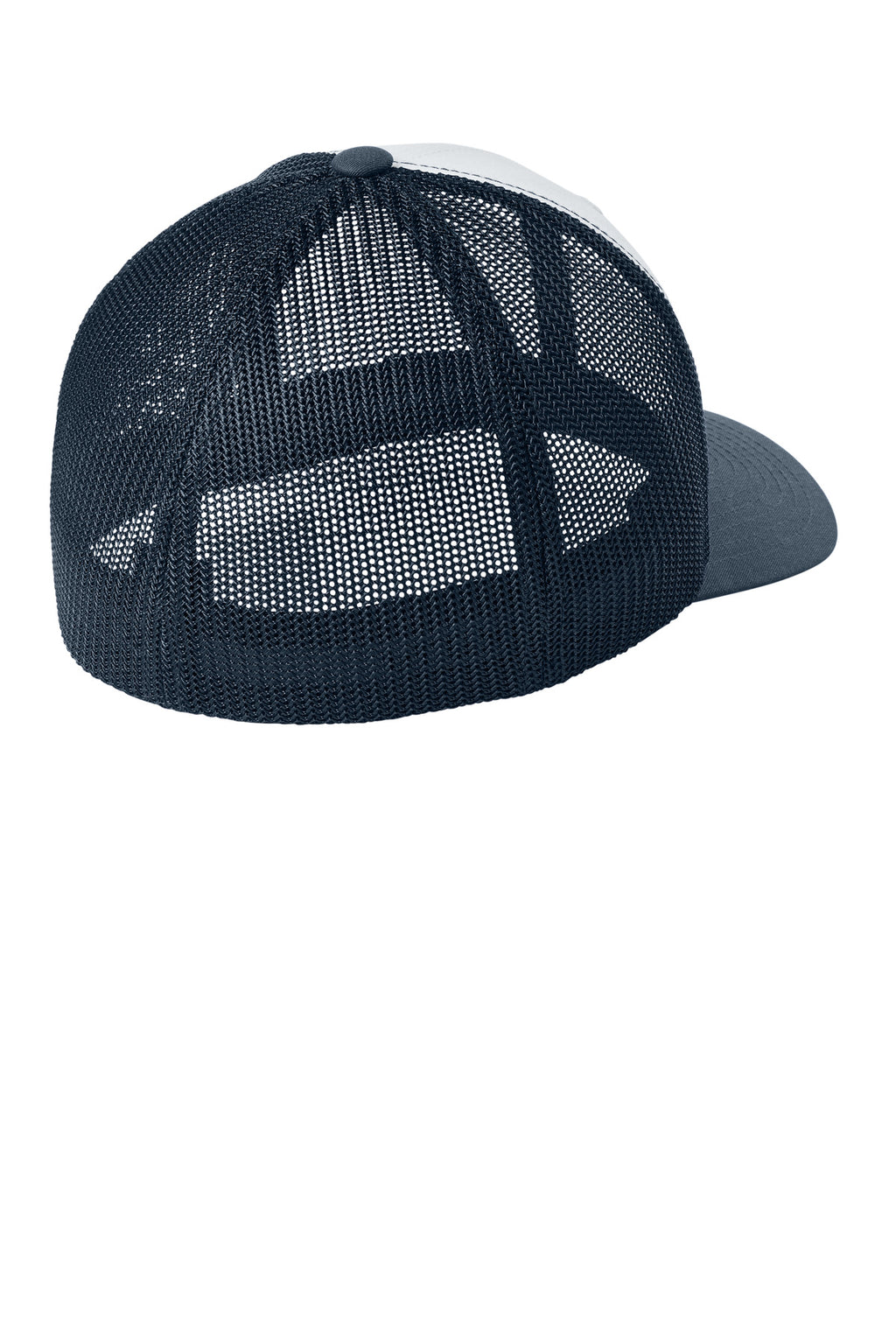 Flexfit Trucker Mesh Cap FF6511 - Navy/ White/ Navy - back