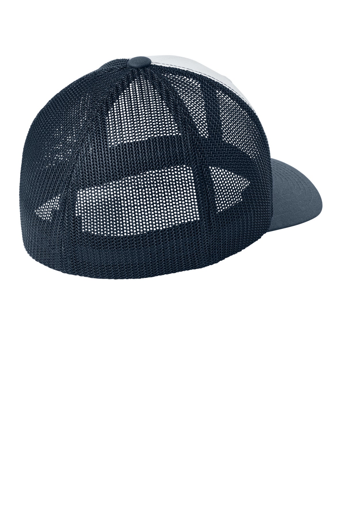 Flexfit Trucker Mesh Cap FF6511 - Navy/ White/ Navy - back