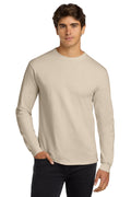 Gildan - Ultra Cotton 100% US Cotton Long Sleeve T-Shirt. G2400 - Natural - front