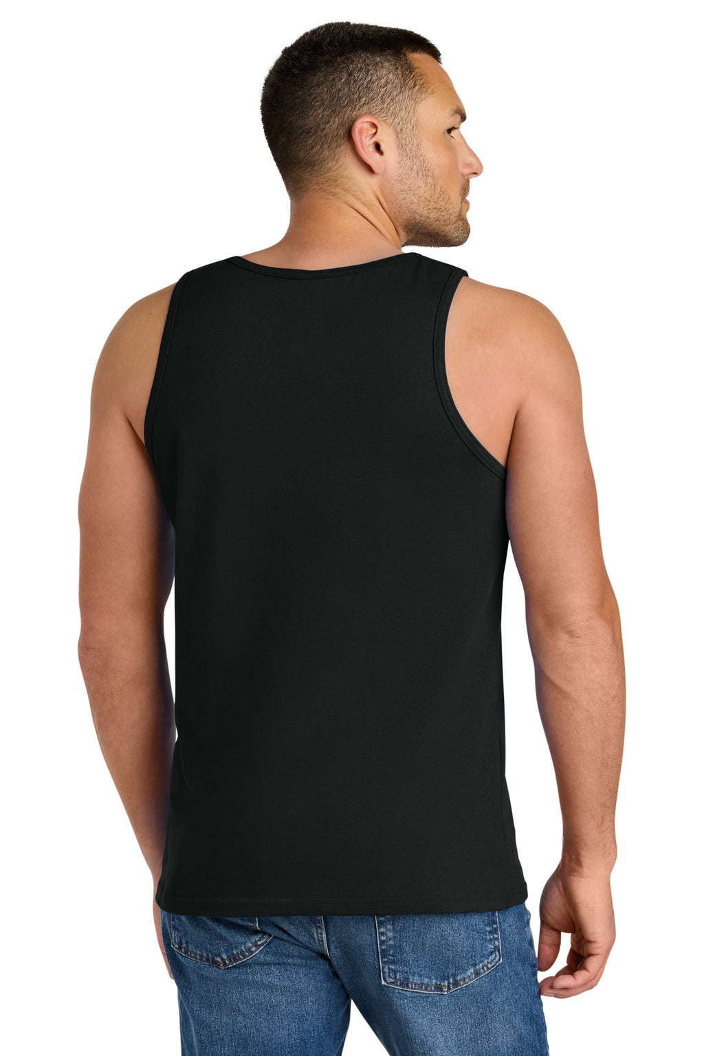 Gildan Heavy Cotton Tank Top. G5200 - Black - back