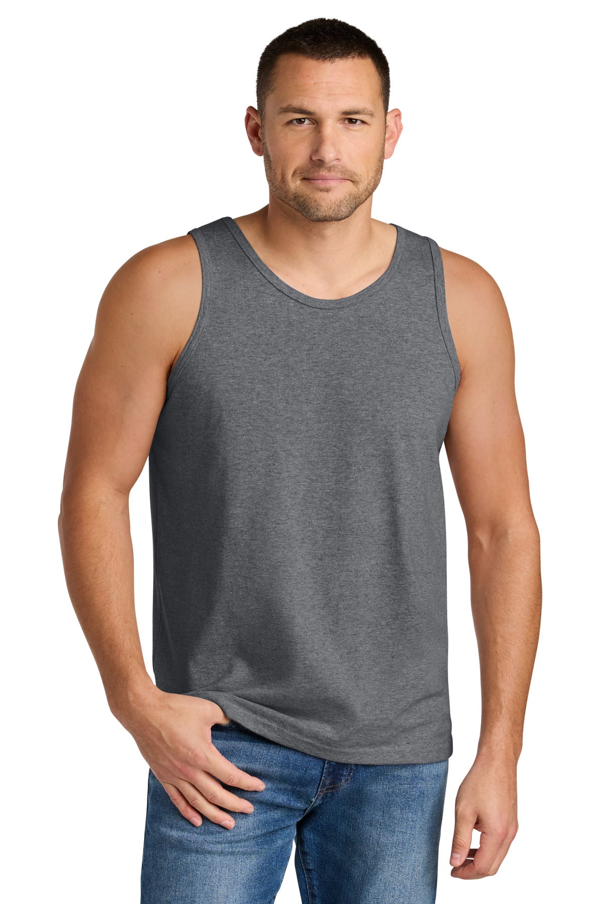 Gildan Heavy Cotton Tank Top. G5200 - Graphite Heather - front