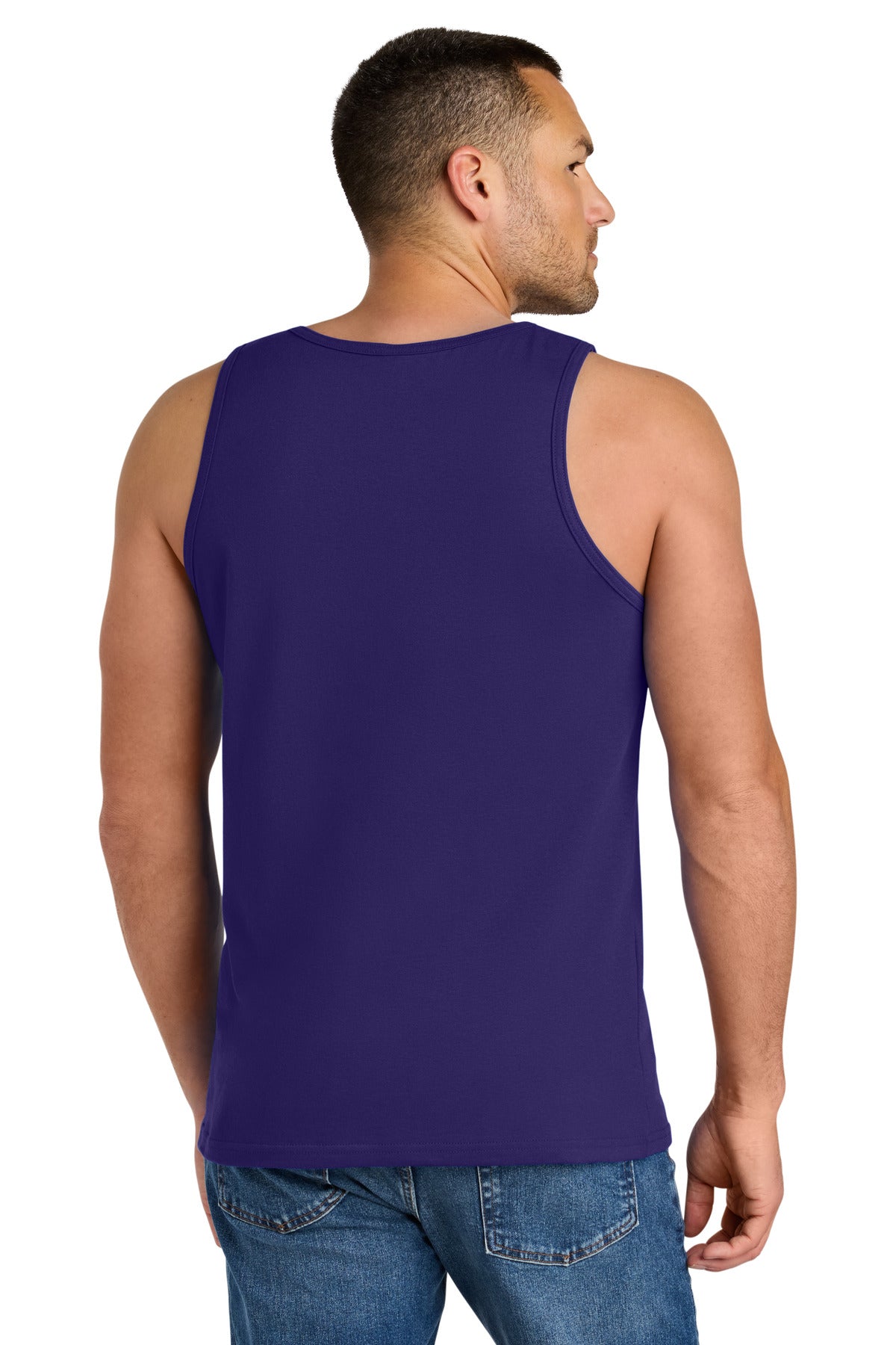 Gildan Heavy Cotton Tank Top. G5200 - Purple - back
