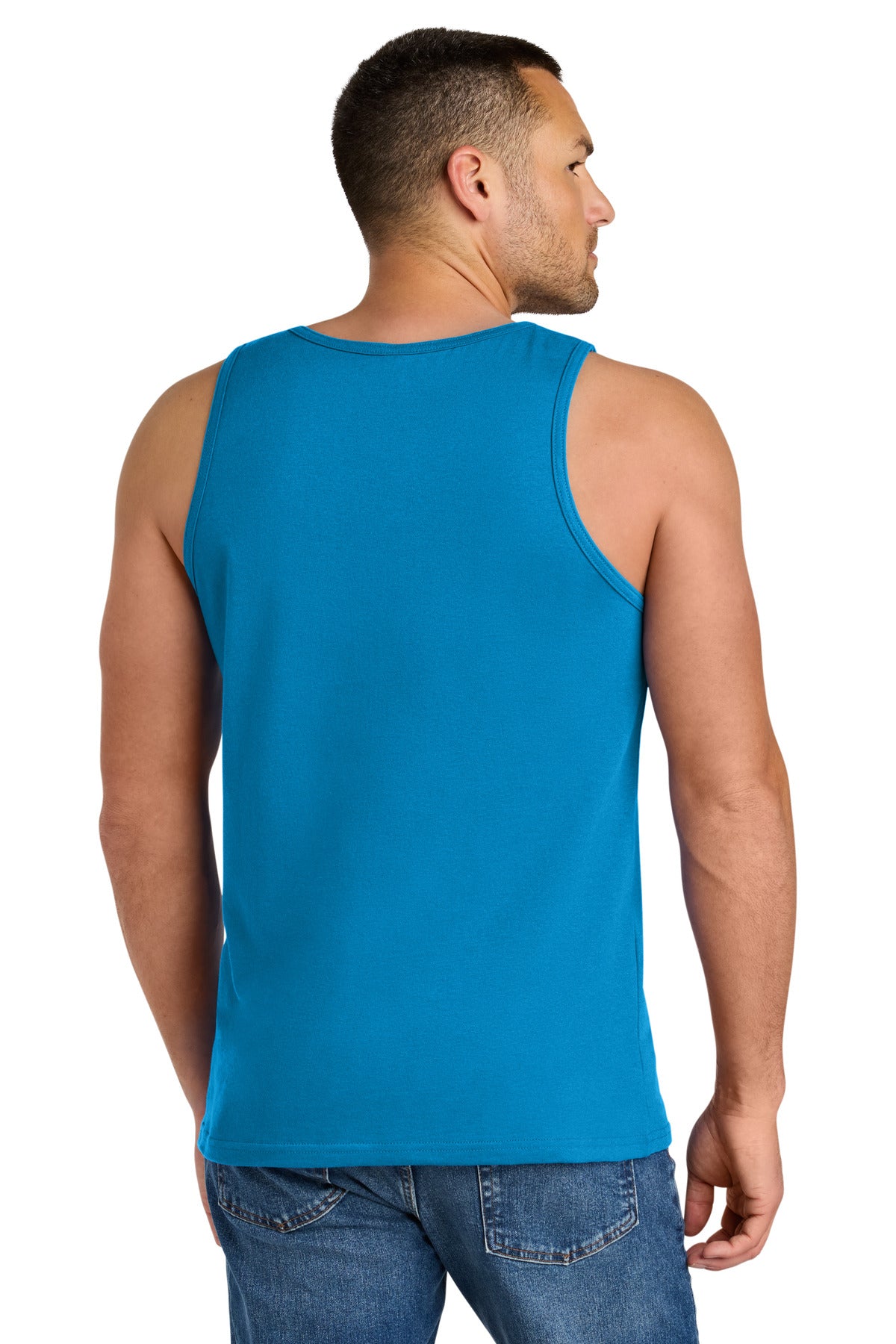 Gildan Heavy Cotton Tank Top. G5200 - Sapphire - back