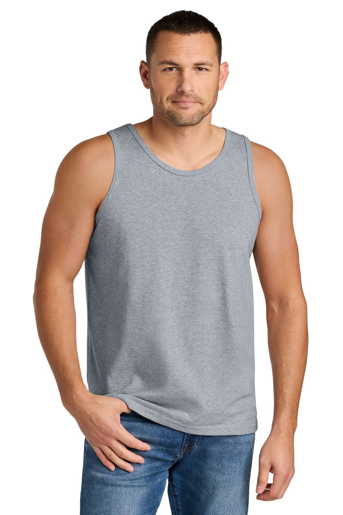 Gildan Heavy Cotton Tank Top. G5200 - Sport Grey - front