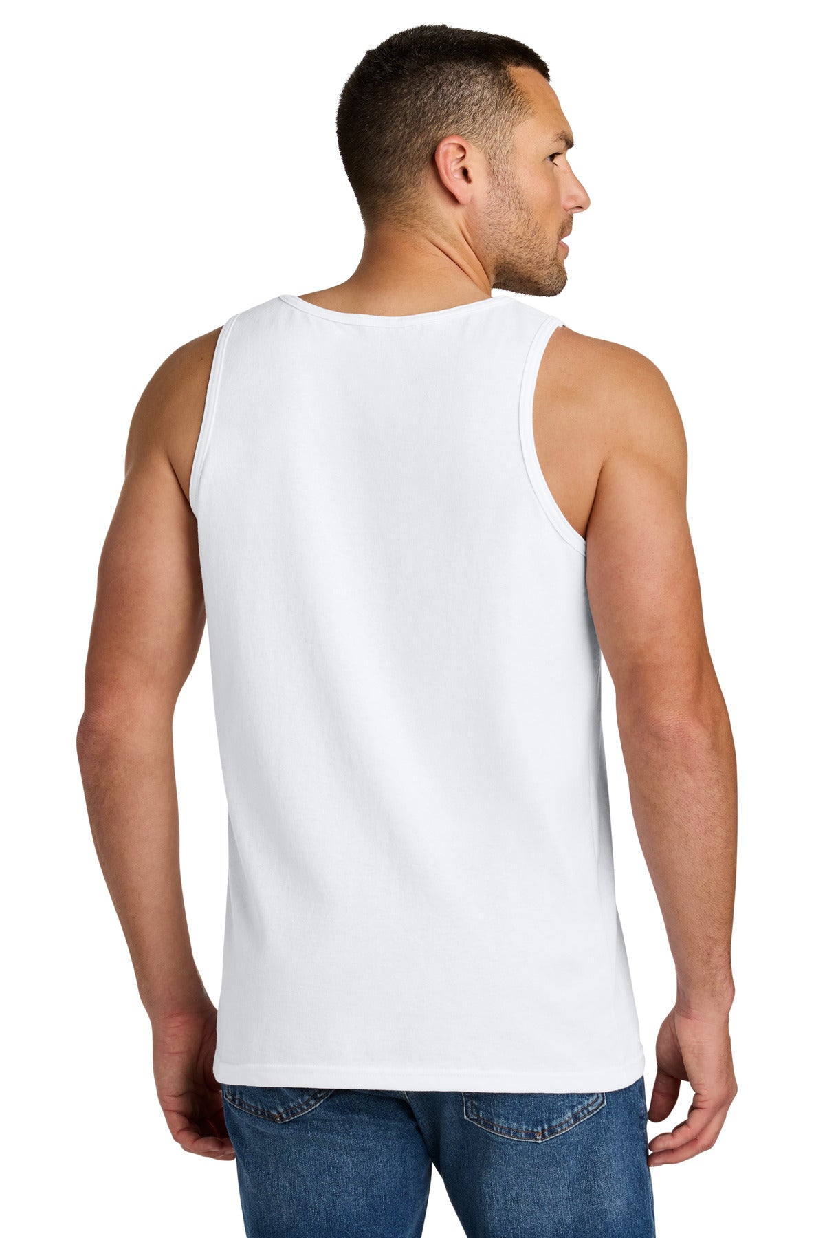 Gildan Heavy Cotton Tank Top. G5200 - White - back