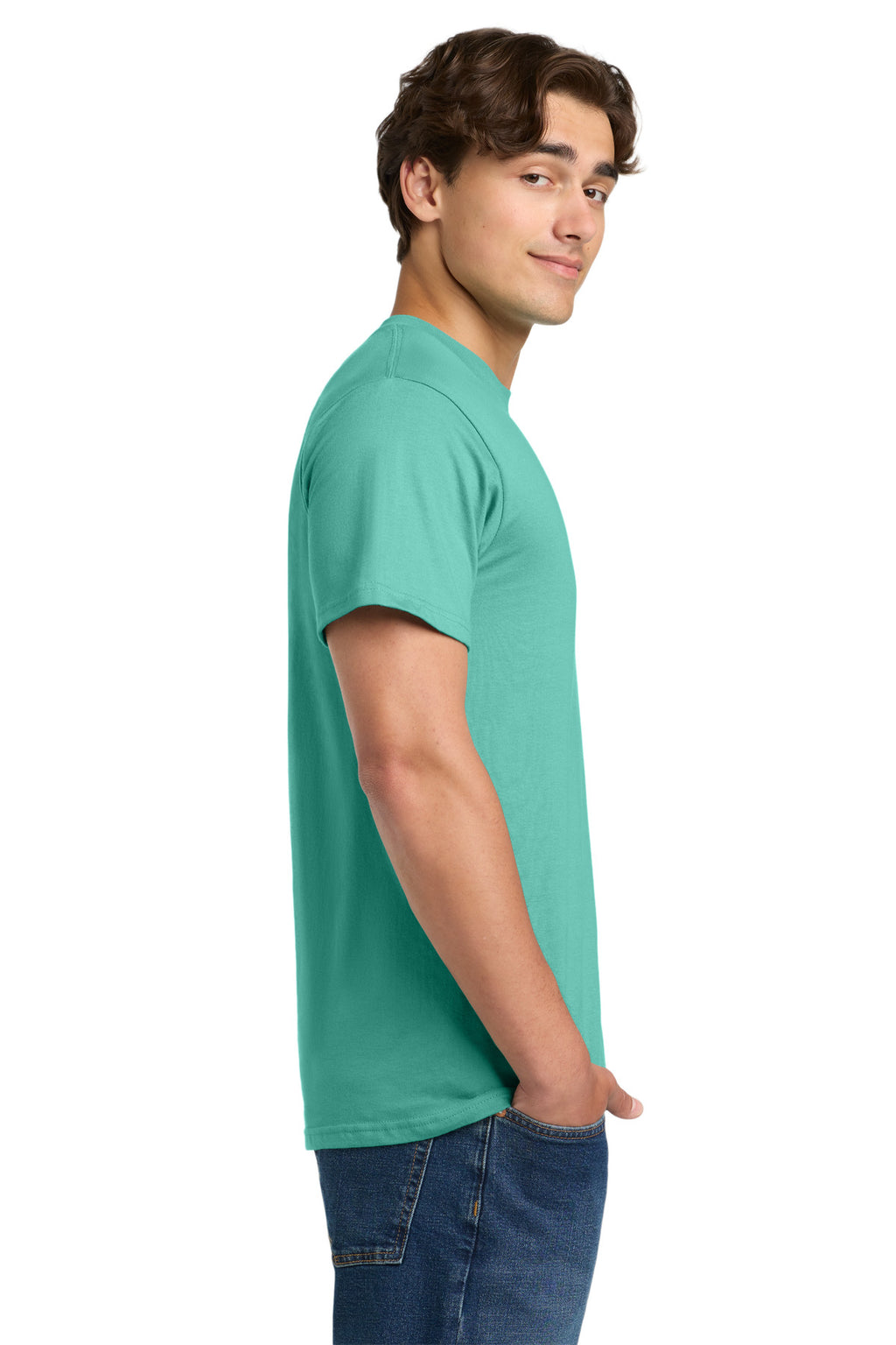 Gildan Hammer T-Shirt. H000 - Chalky Mint - side