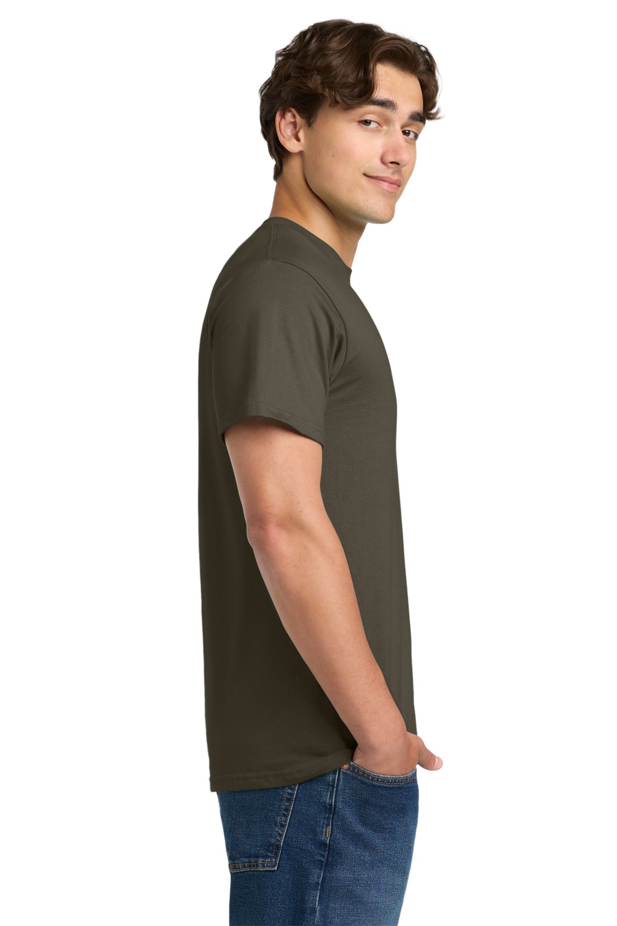Gildan Hammer T-Shirt. H000 - Olive - side