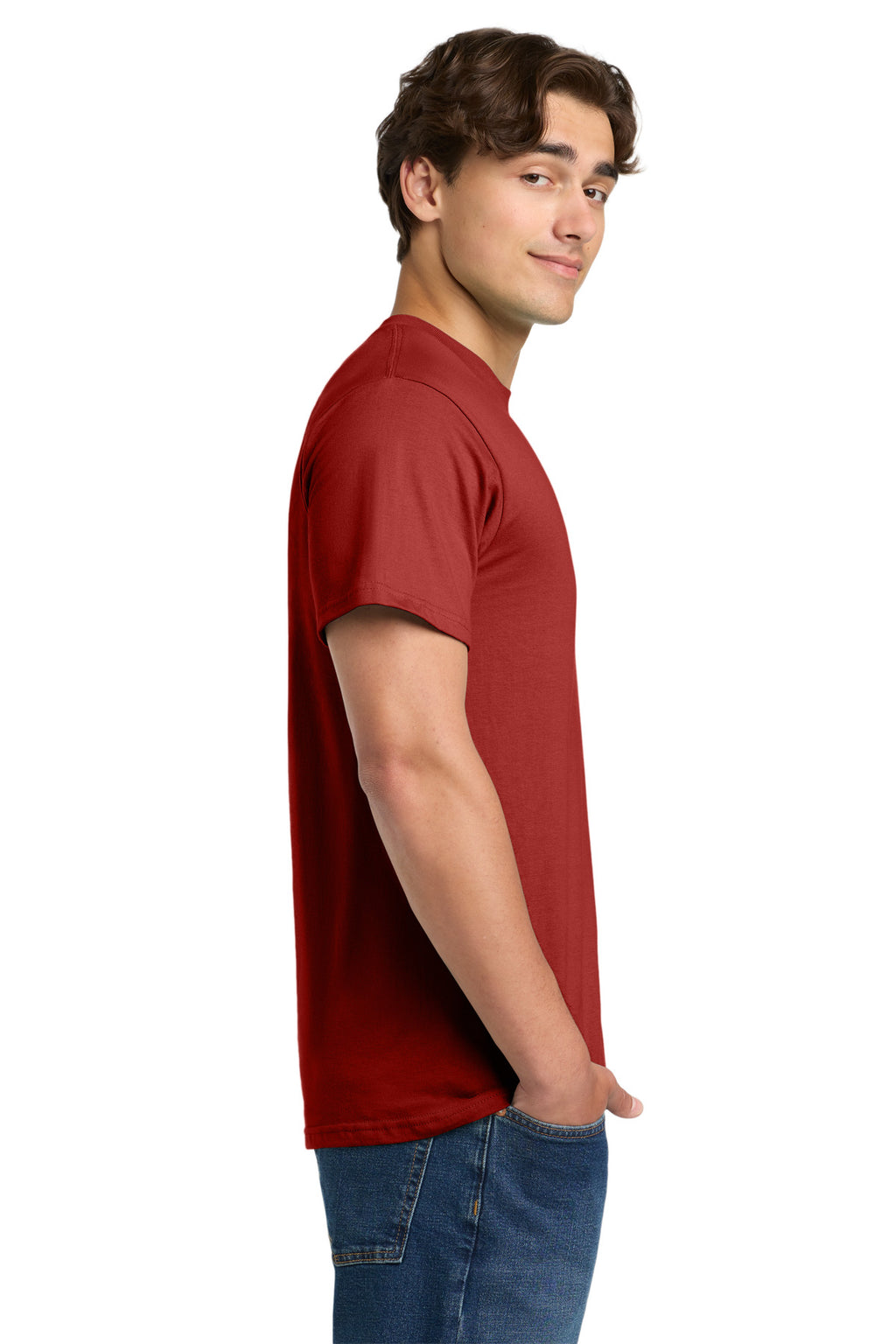 Gildan Hammer T-Shirt. H000 - Scarlet Red - side
