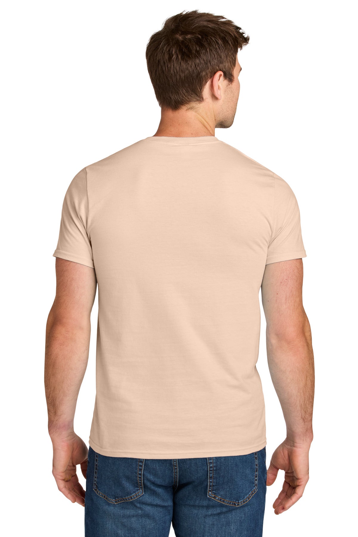 Jerzees Ultimate Unisex Ring Spun T-Shirt IC46M - Blush Pink - back