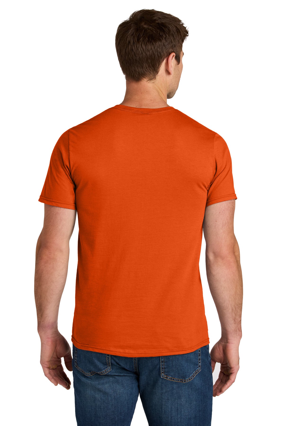 Jerzees Ultimate Unisex Ring Spun T-Shirt IC46M - Burnt Orange - back