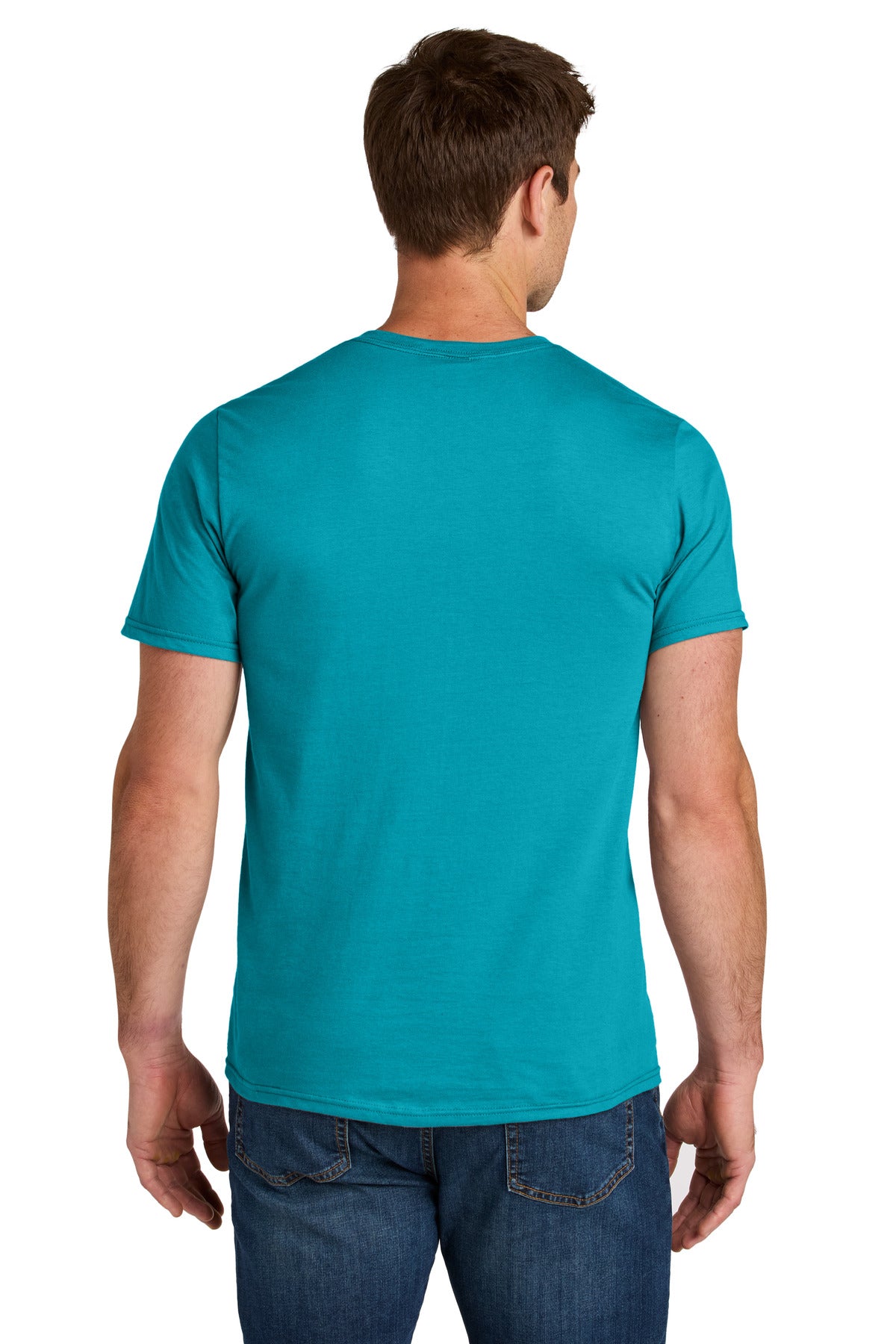 Jerzees Ultimate Unisex Ring Spun T-Shirt IC46M - California Blue - back
