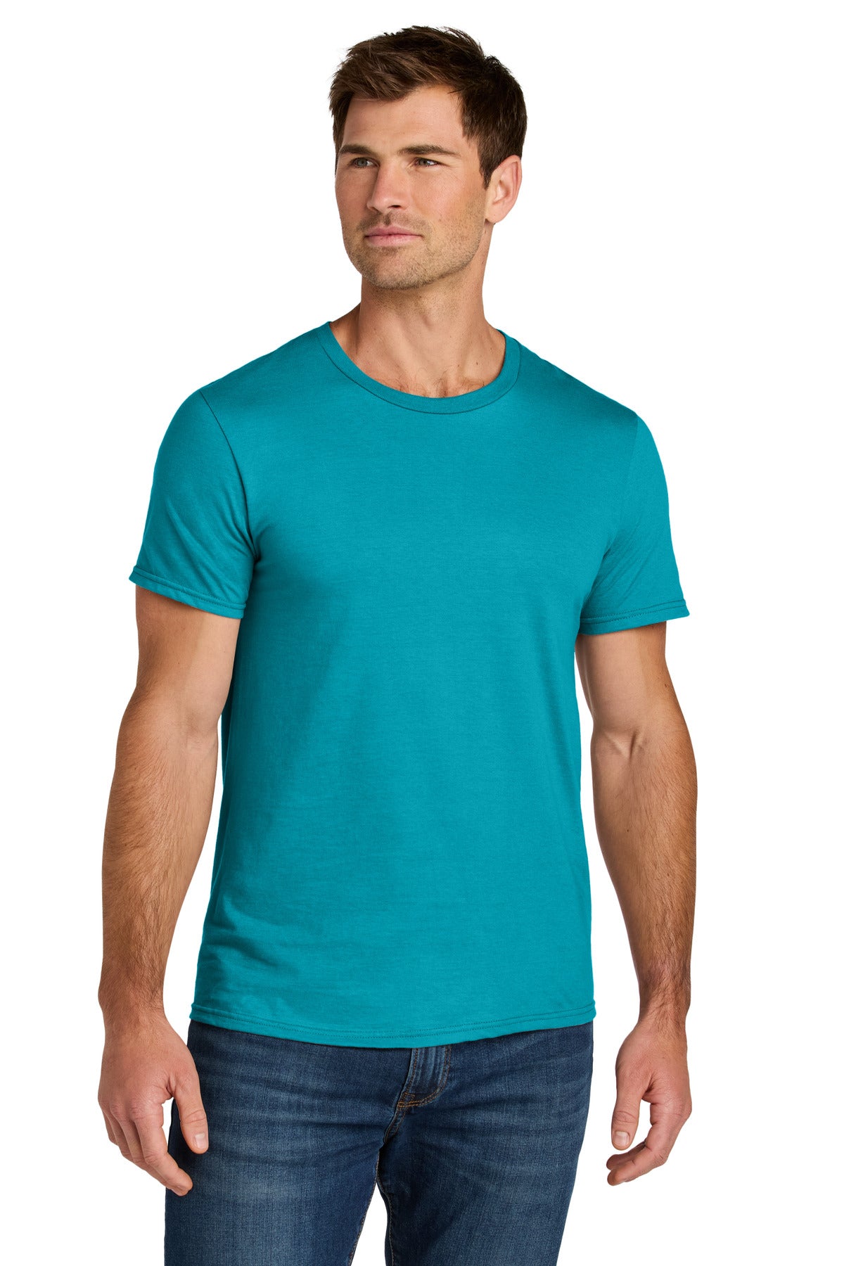 Jerzees Ultimate Unisex Ring Spun T-Shirt IC46M - California Blue - front