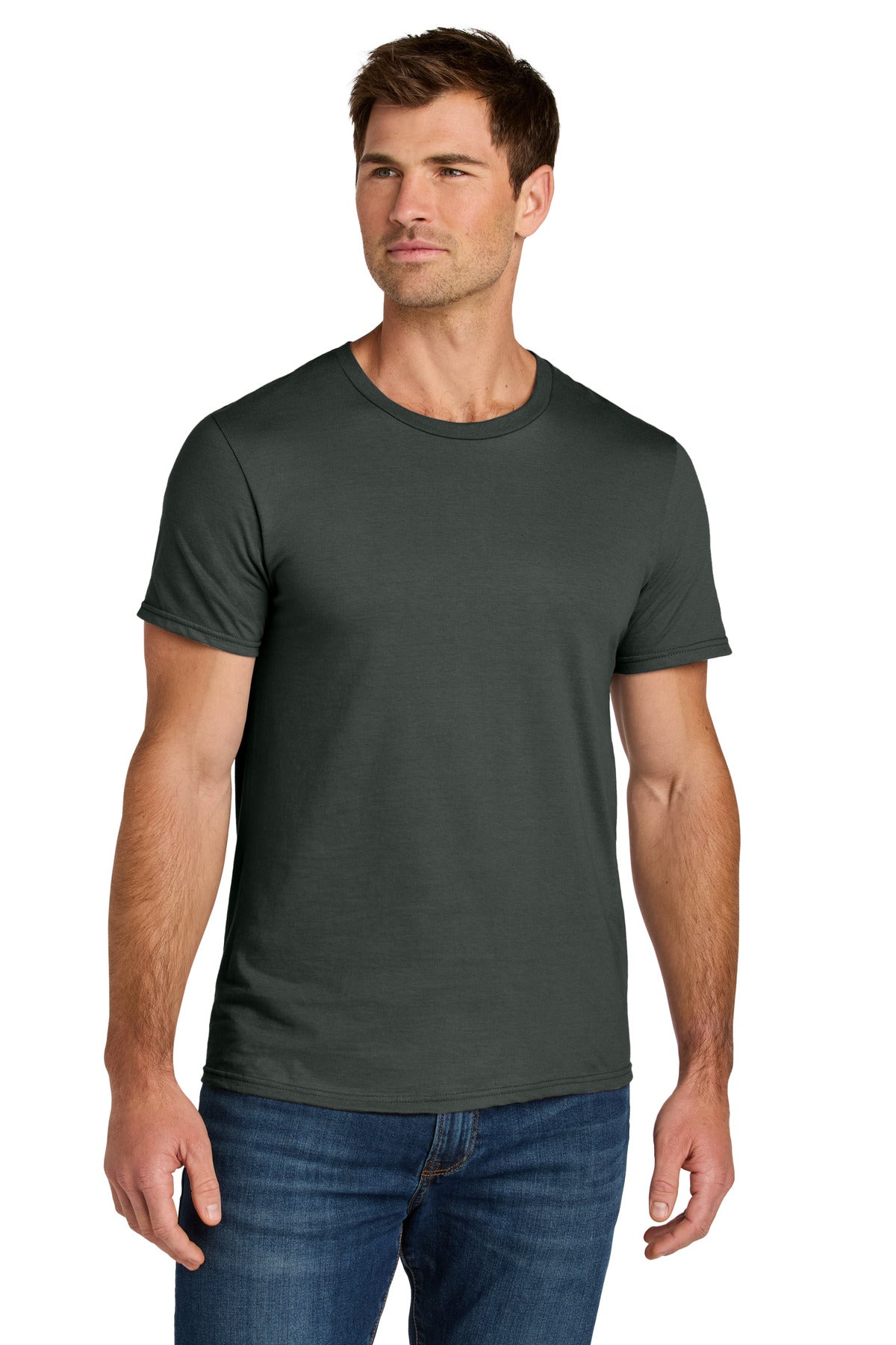 Jerzees Ultimate Unisex Ring Spun T-Shirt IC46M - Charcoal Grey - front