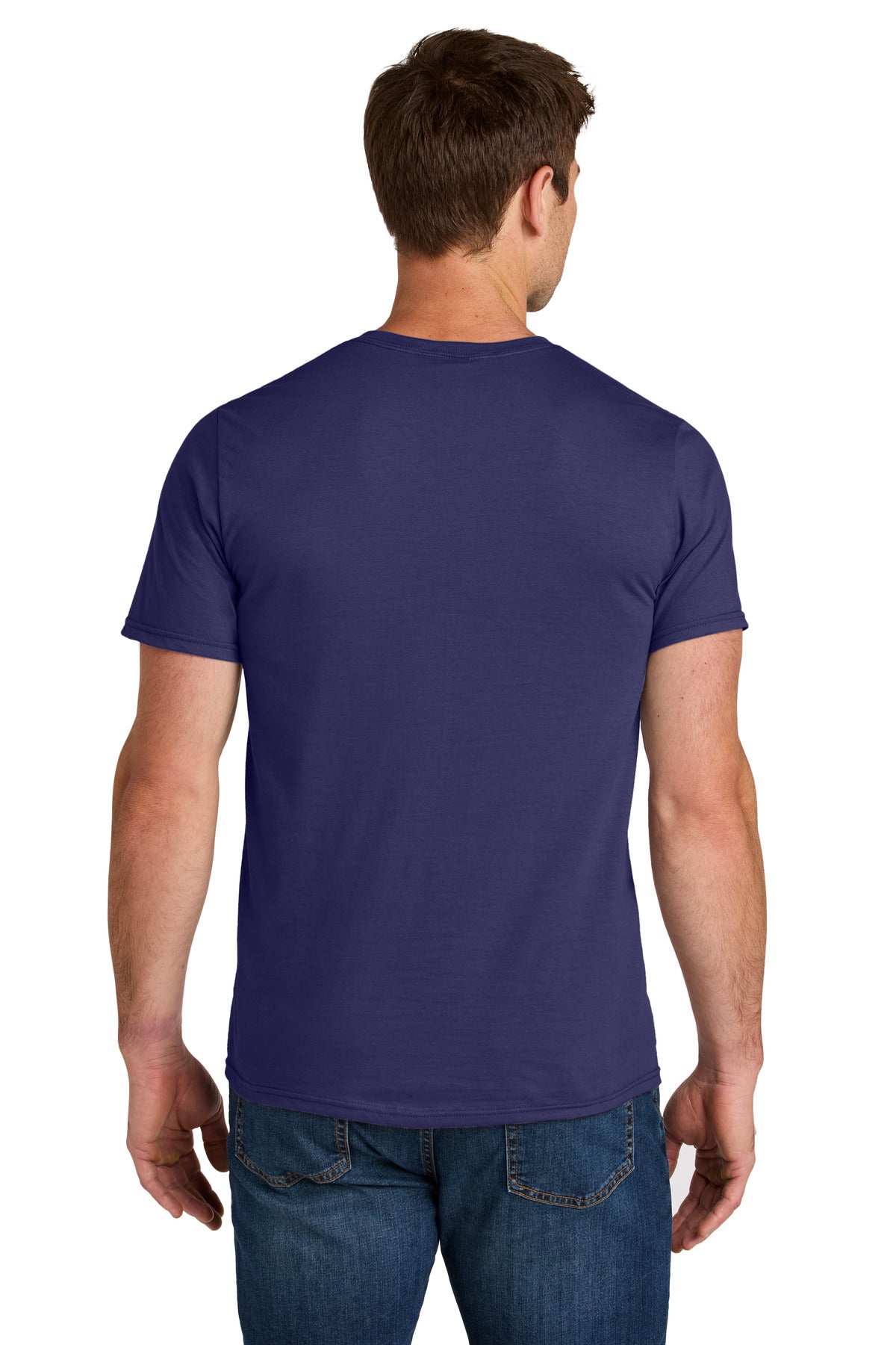 Jerzees Ultimate Unisex Ring Spun T-Shirt IC46M - Deep Purple - back