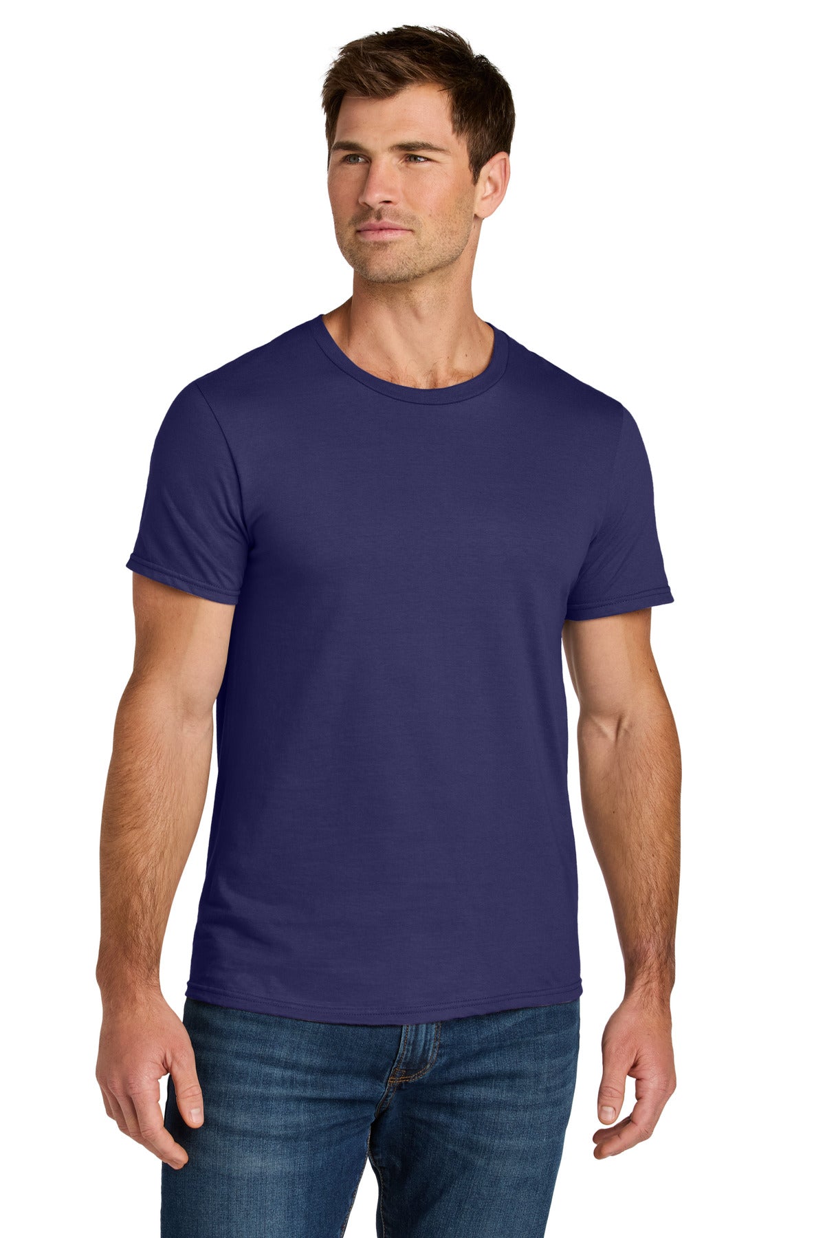 Jerzees Ultimate Unisex Ring Spun T-Shirt IC46M - Deep Purple - front