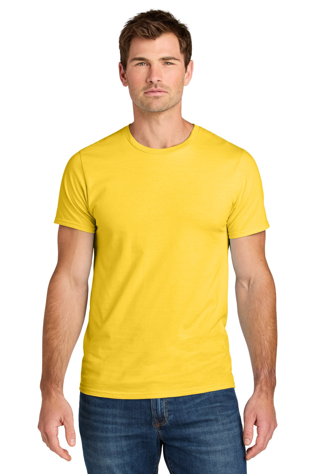 Jerzees Ultimate Unisex Ring Spun T-Shirt IC46M - Island Yellow - front