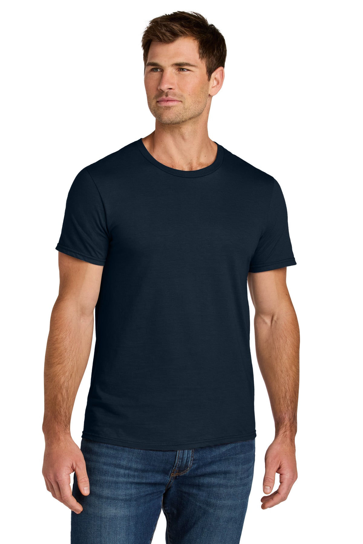 Jerzees Ultimate Unisex Ring Spun T-Shirt IC46M - J. Navy - front