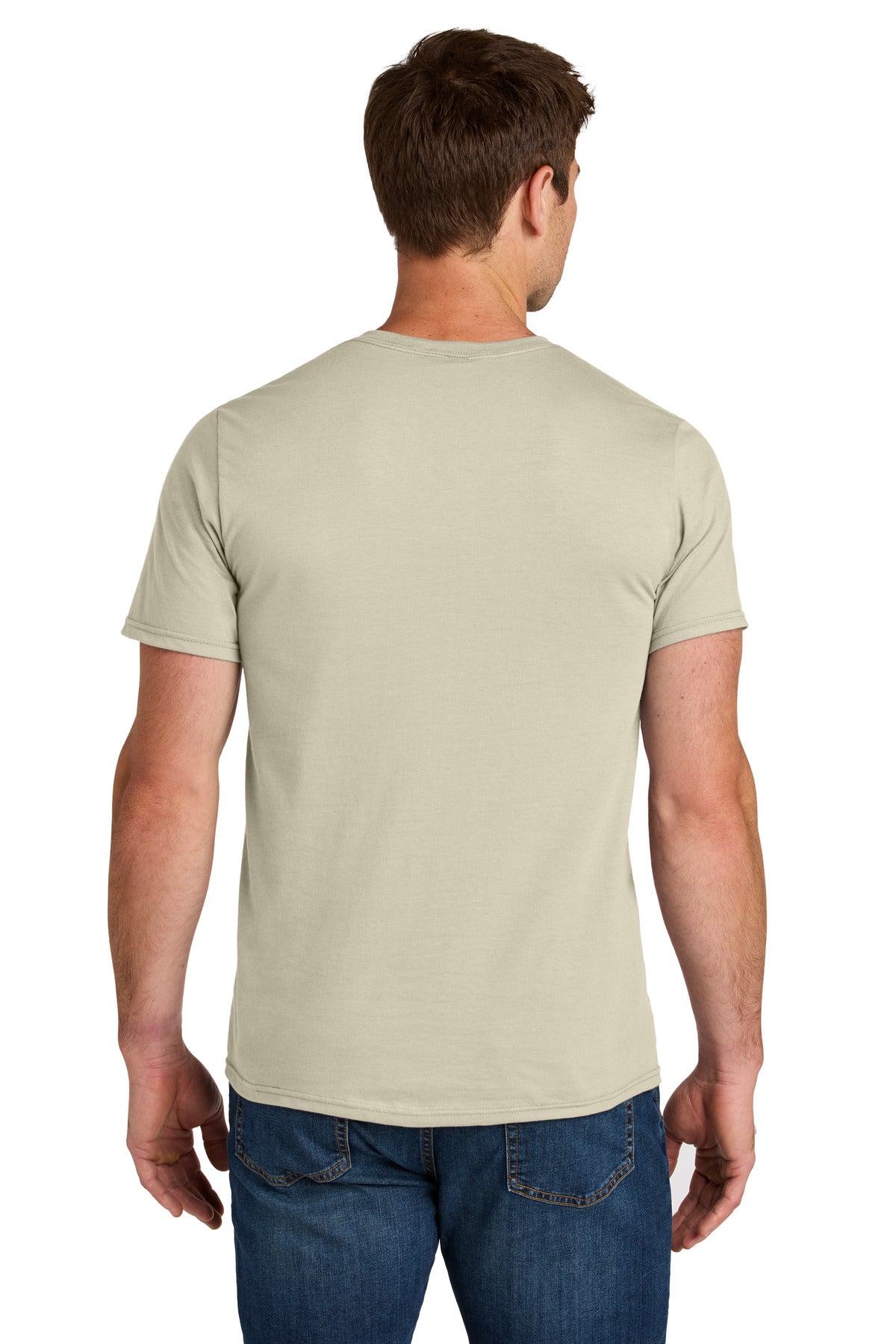 Jerzees Ultimate Unisex Ring Spun T-Shirt IC46M - Putty - back