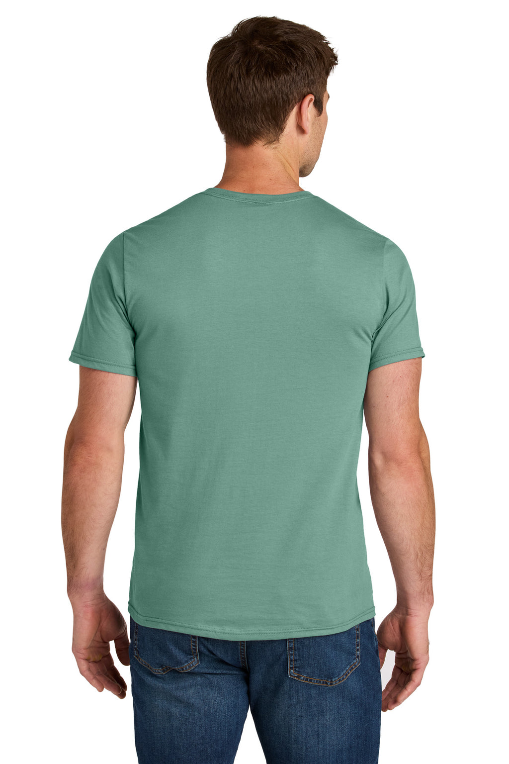 Jerzees Ultimate Unisex Ring Spun T-Shirt IC46M - Sage - back