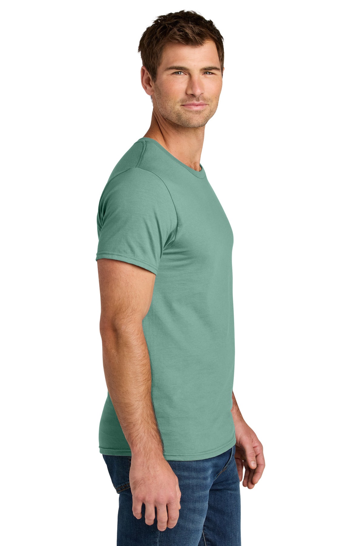 Jerzees Ultimate Unisex Ring Spun T-Shirt IC46M - Sage - side