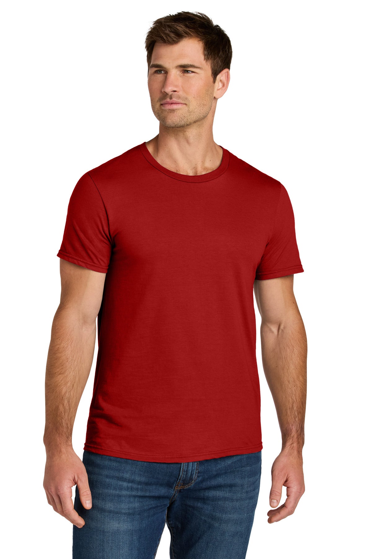 Jerzees Ultimate Unisex Ring Spun T-Shirt IC46M - True Red - front