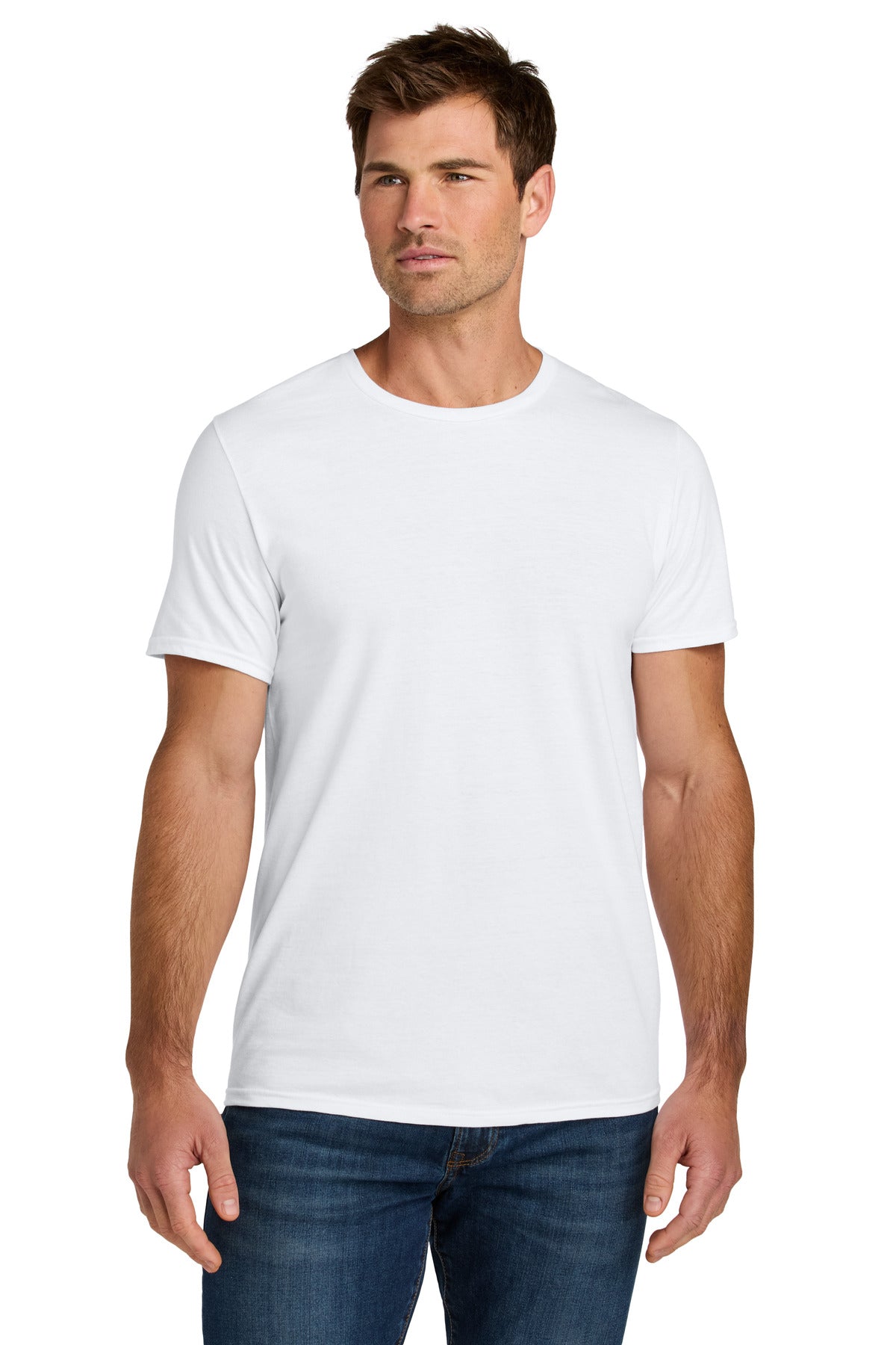 Jerzees Ultimate Unisex Ring Spun T-Shirt IC46M - White - front