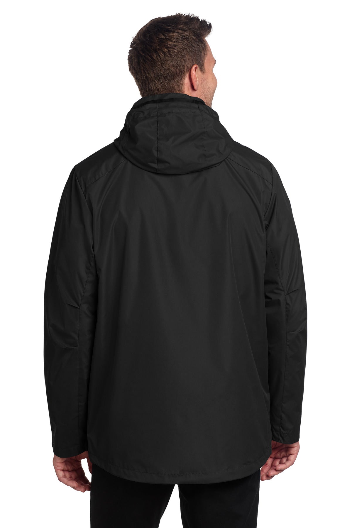 Port Authority All-Weather 3-in-1 Jacket J123 - Black - back