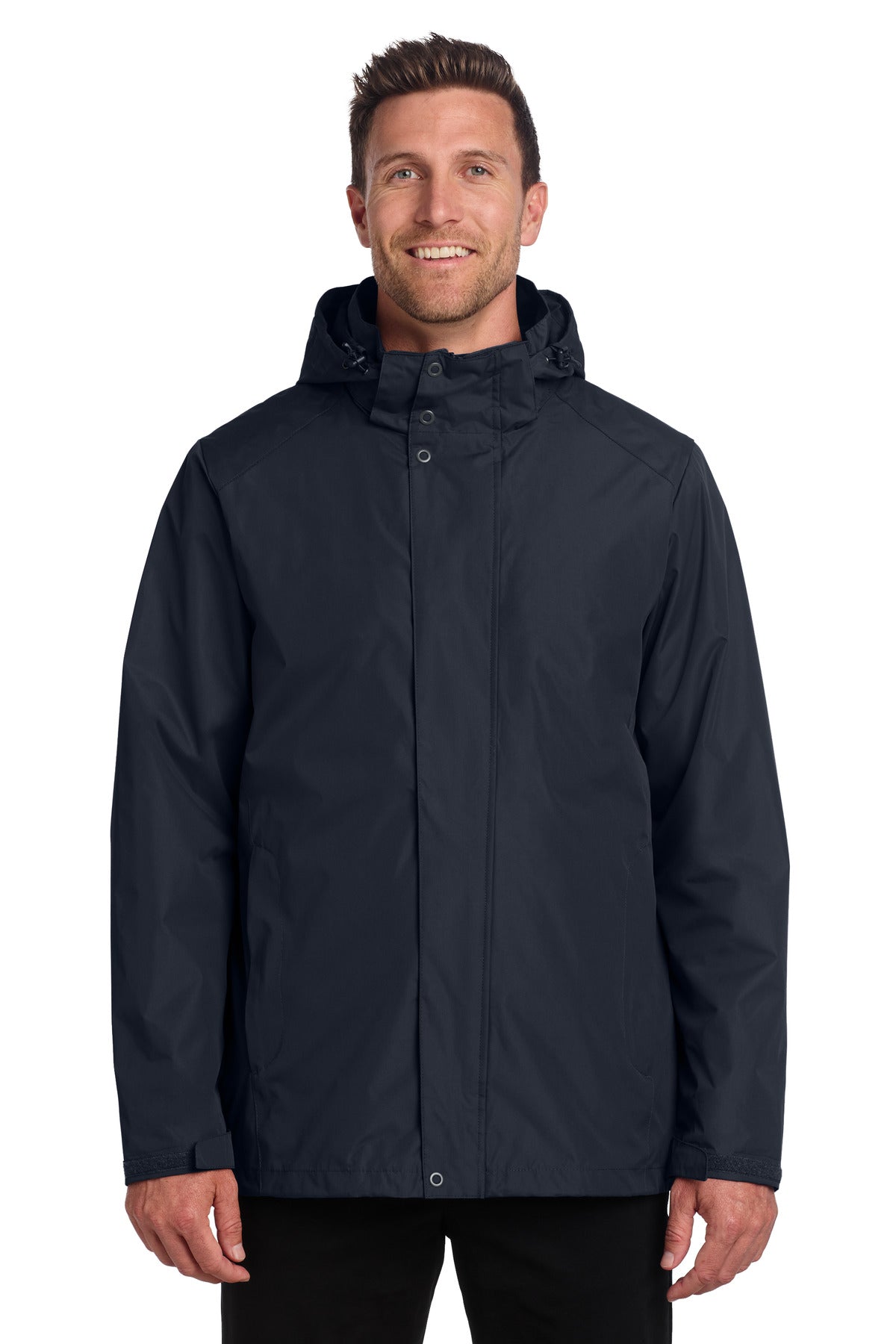 Port Authority All-Weather 3-in-1 Jacket J123 - River Blue Navy - front