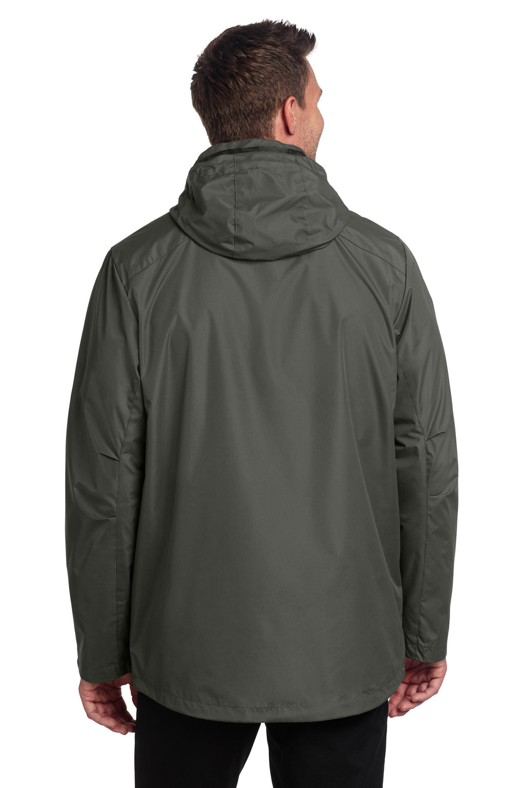 Port Authority All-Weather 3-in-1 Jacket J123 - Storm Grey - back