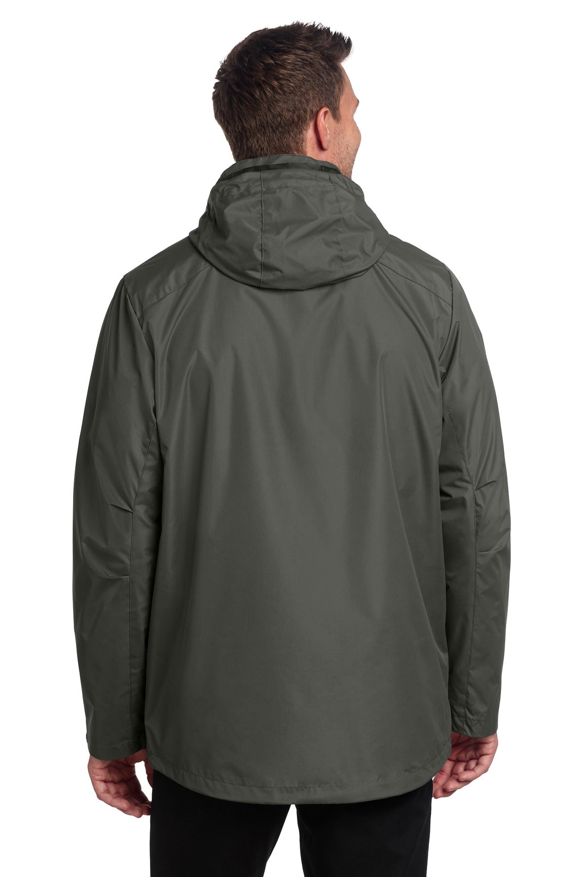 Port Authority All-Weather 3-in-1 Jacket J123 - Storm Grey - back