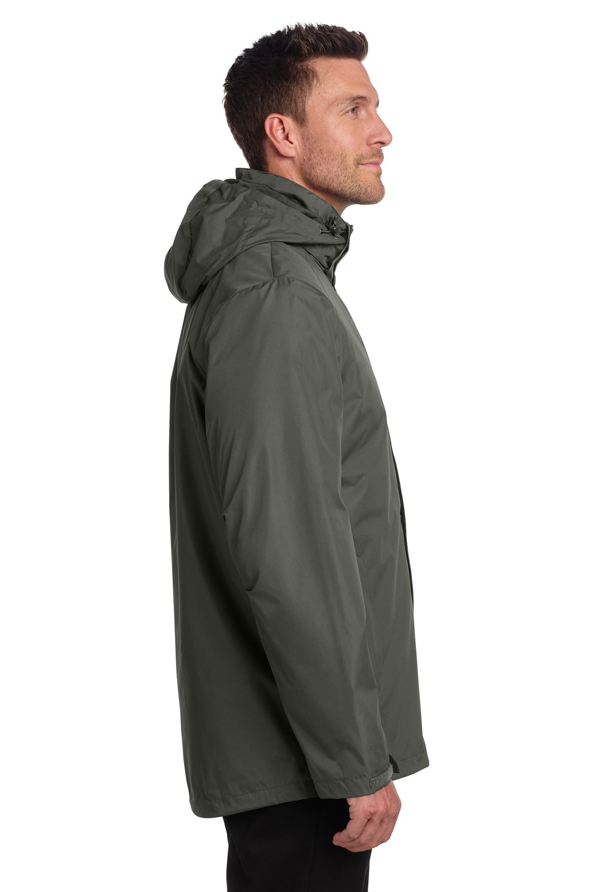 Port Authority All-Weather 3-in-1 Jacket J123 - Storm Grey - side