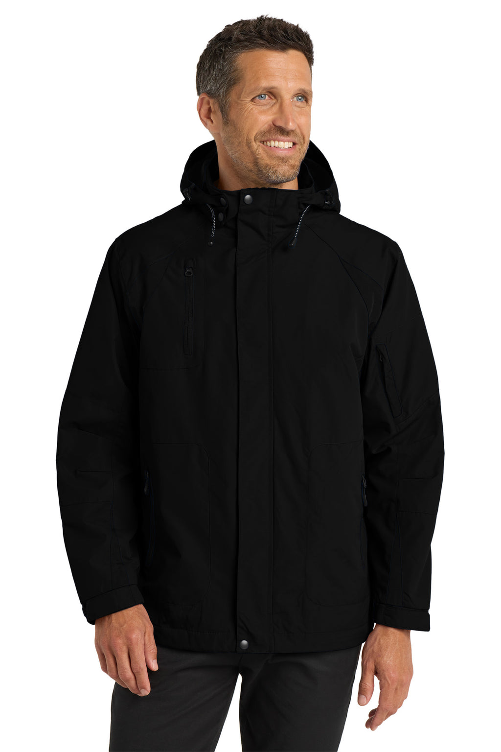 Port Authority All-Season II Jacket. J304 - Black/ Black - front