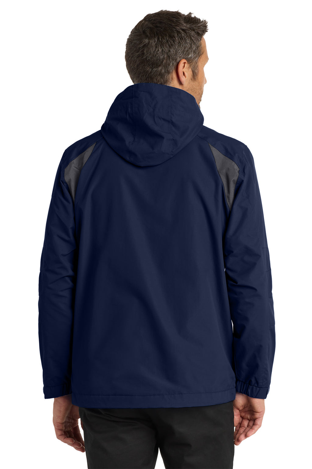 Port Authority All-Season II Jacket. J304 - True Navy/ Iron Grey - back