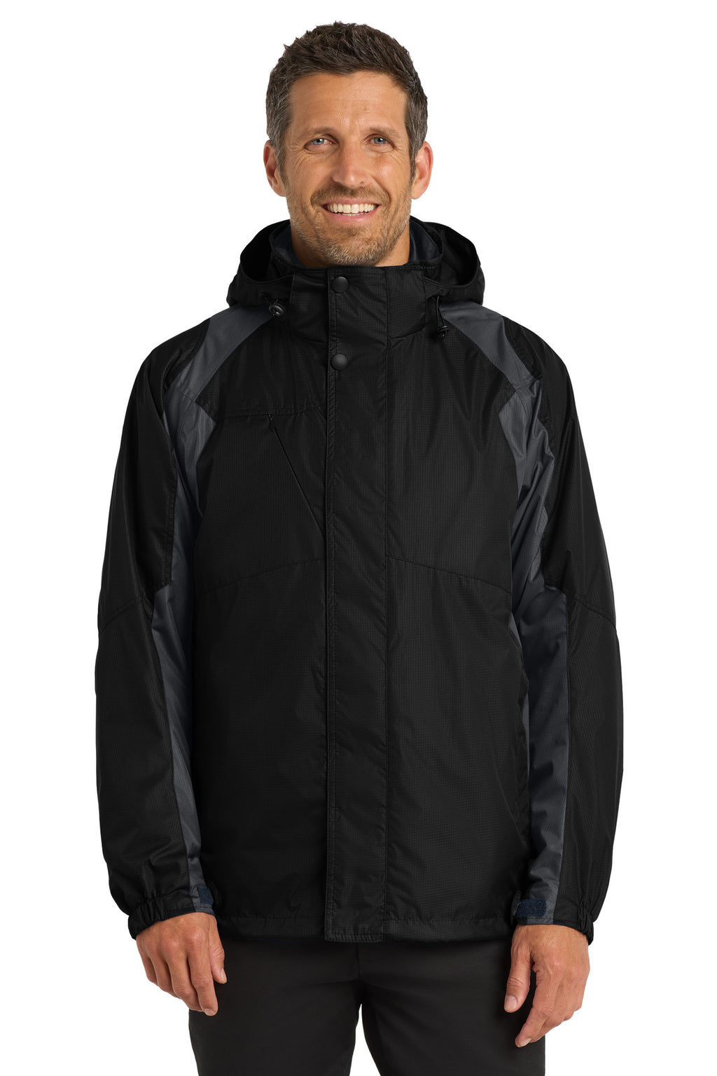 Port Authority Ranger 3-in-1 Jacket. J310 - Black/ Ink Grey - front
