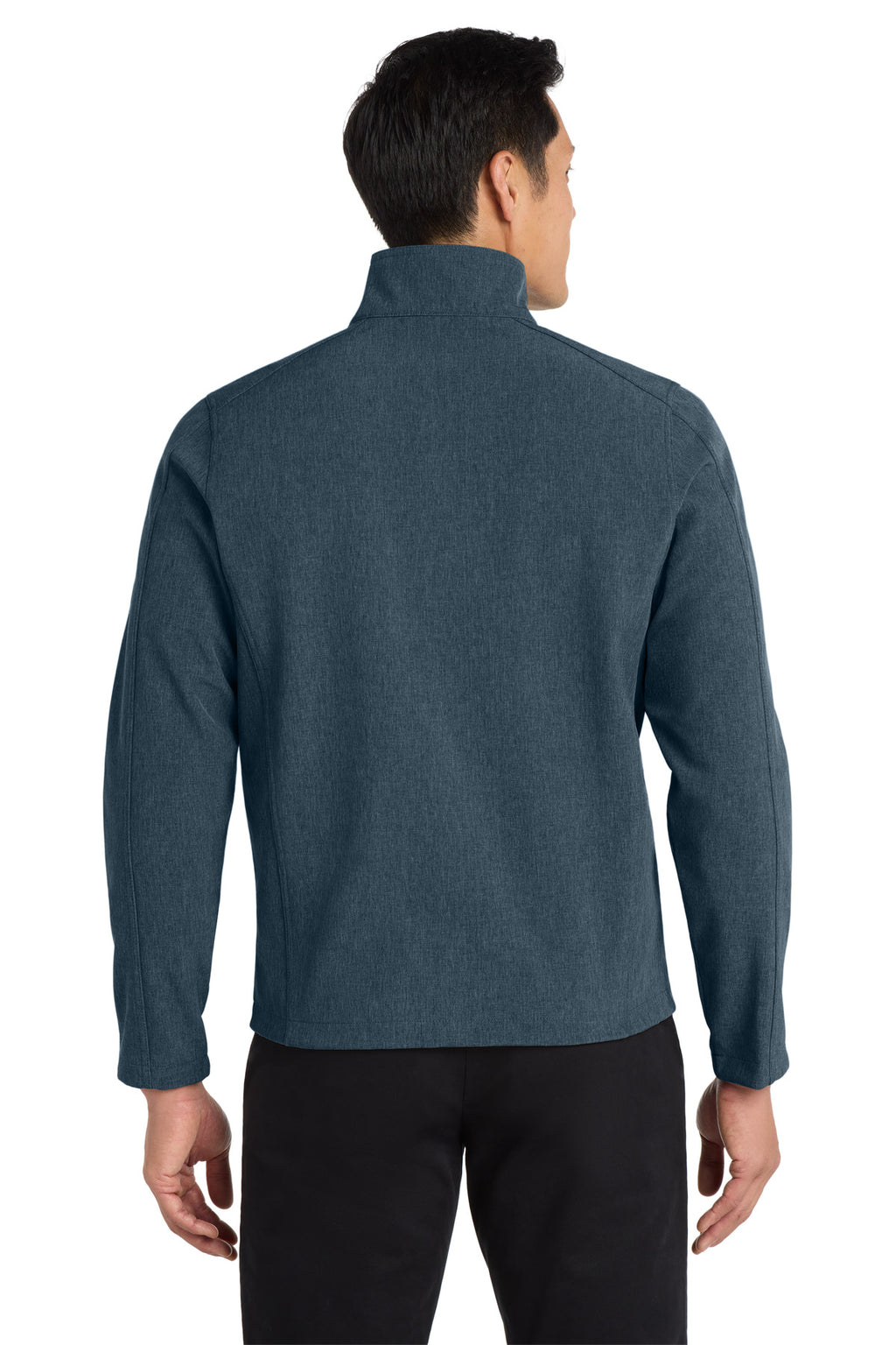 Port Authority Core Soft Shell Jacket. J317 - Navy Heather - back