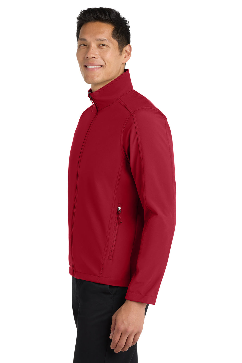 Port Authority Core Soft Shell Jacket. J317 - Rich Red - side
