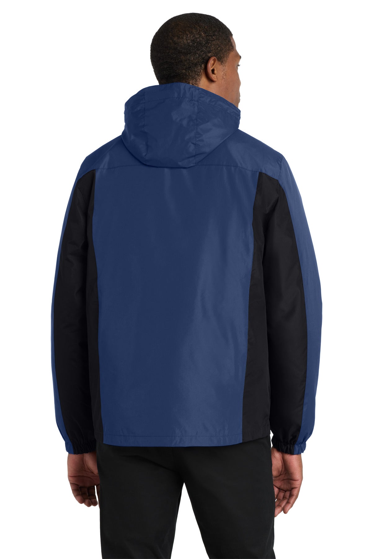 Port Authority Colorblock 3-in-1 Jacket. J321 - Admiral Blue/ Black/ Magnet - back