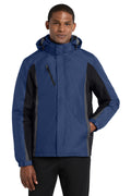 Port Authority Colorblock 3-in-1 Jacket. J321 - Admiral Blue/ Black/ Magnet - front