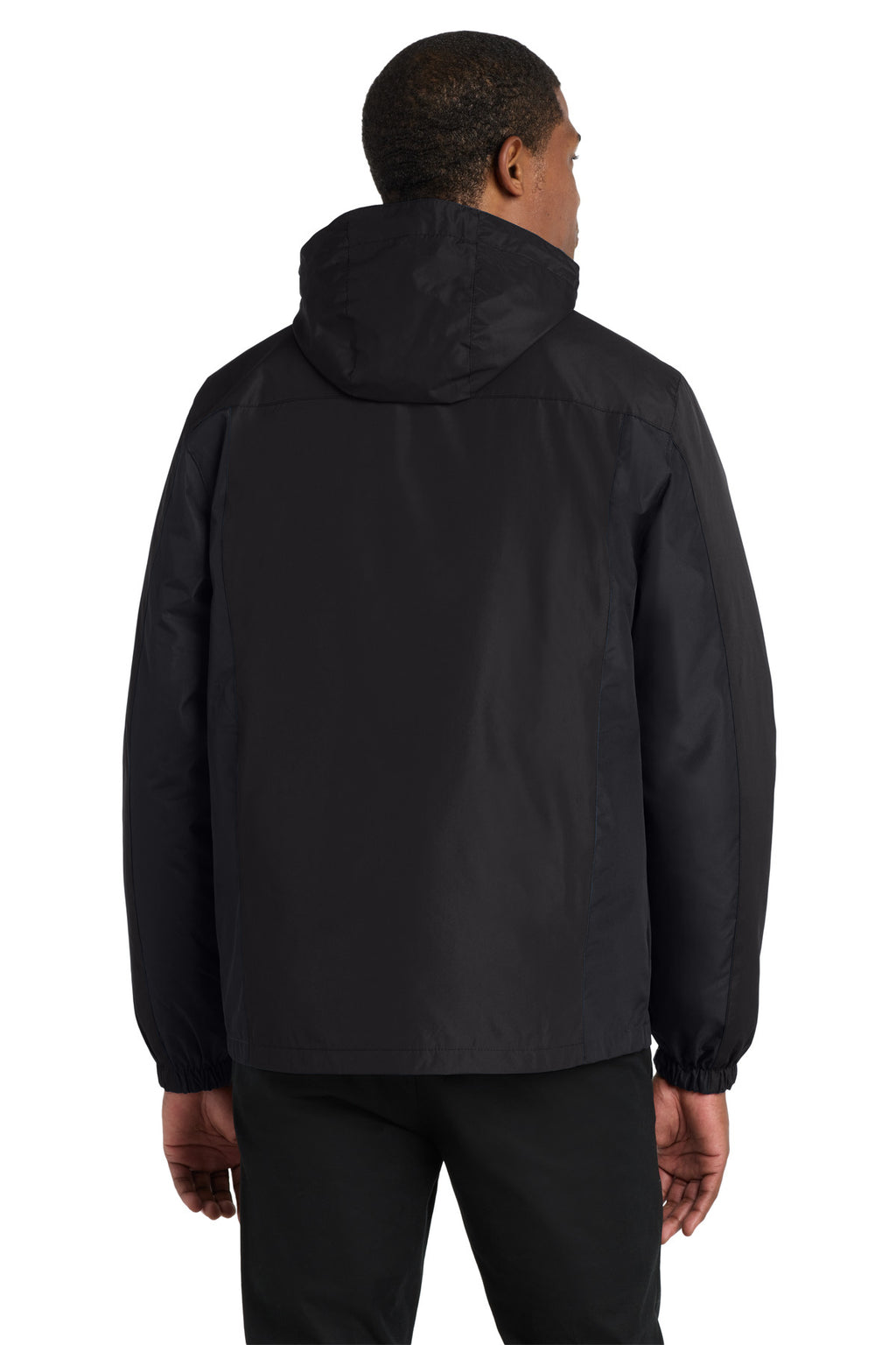 Port Authority Colorblock 3-in-1 Jacket. J321 - Black/ Black/ Magnet - back
